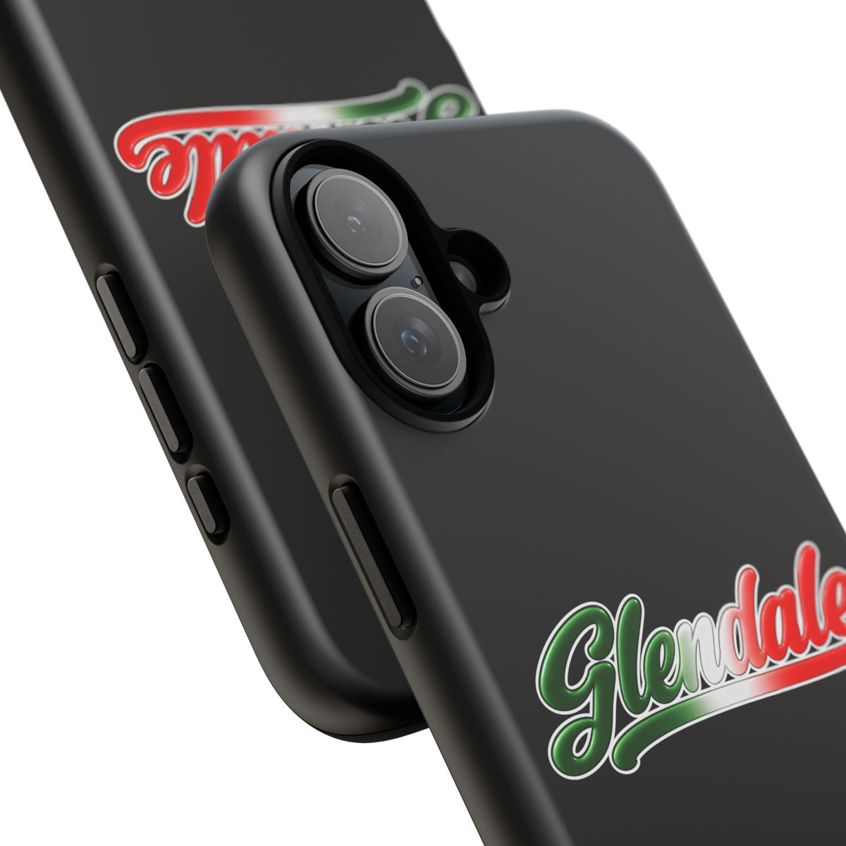 Glendale Black Phone Case, Tough Cases for iPhone, Gift for Italians, Stylish Phone Cover, Unique Phone Accessory