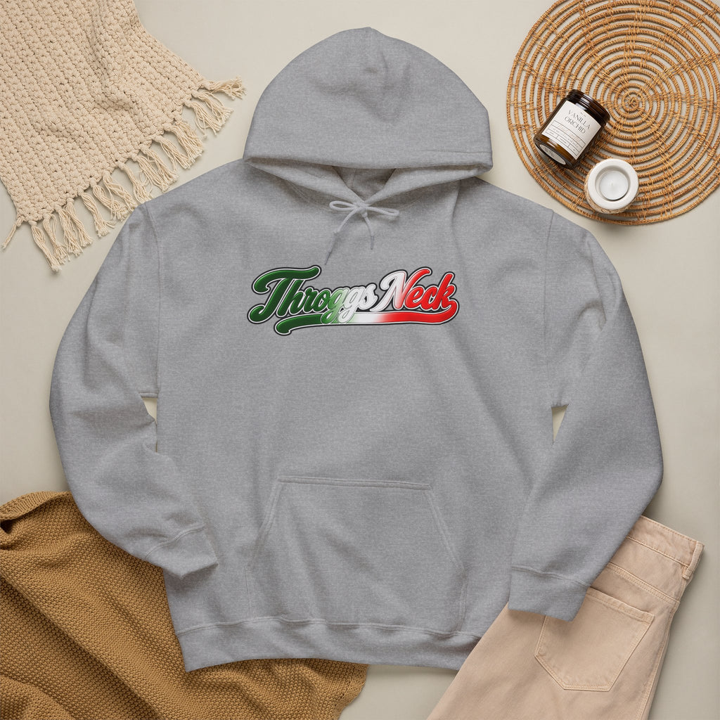 Throggs Neck Hoodie — Italian Flag Script Pullover