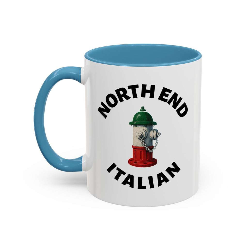 North End Coffee Mug with Fire Hydrant Design, Unique Gift for Italians, Fun Kitchen Decor
