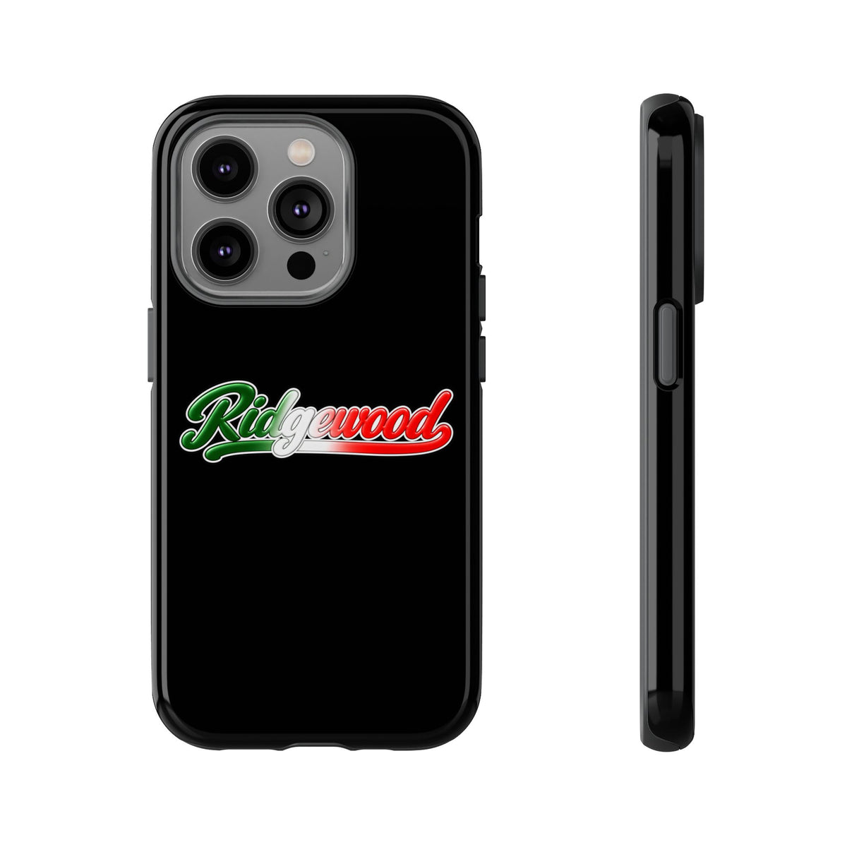 Ridgewood Black Phone Case, Tough Cases for iPhone, Gift for Italians, Stylish Phone Cover, Unique Phone Accessory