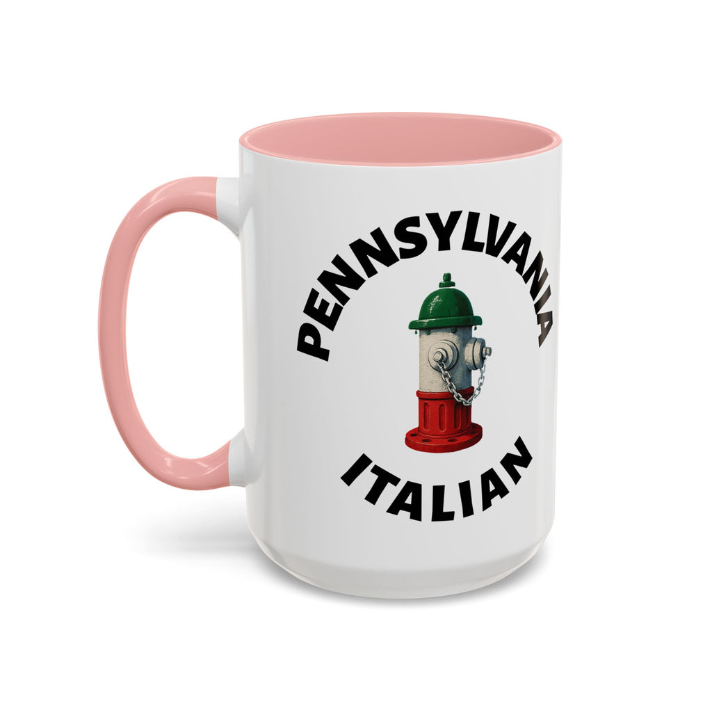 Pennsylvania Coffee Mug with Fire Hydrant Design, Unique Gift for Italians, Fun Kitchen Decor