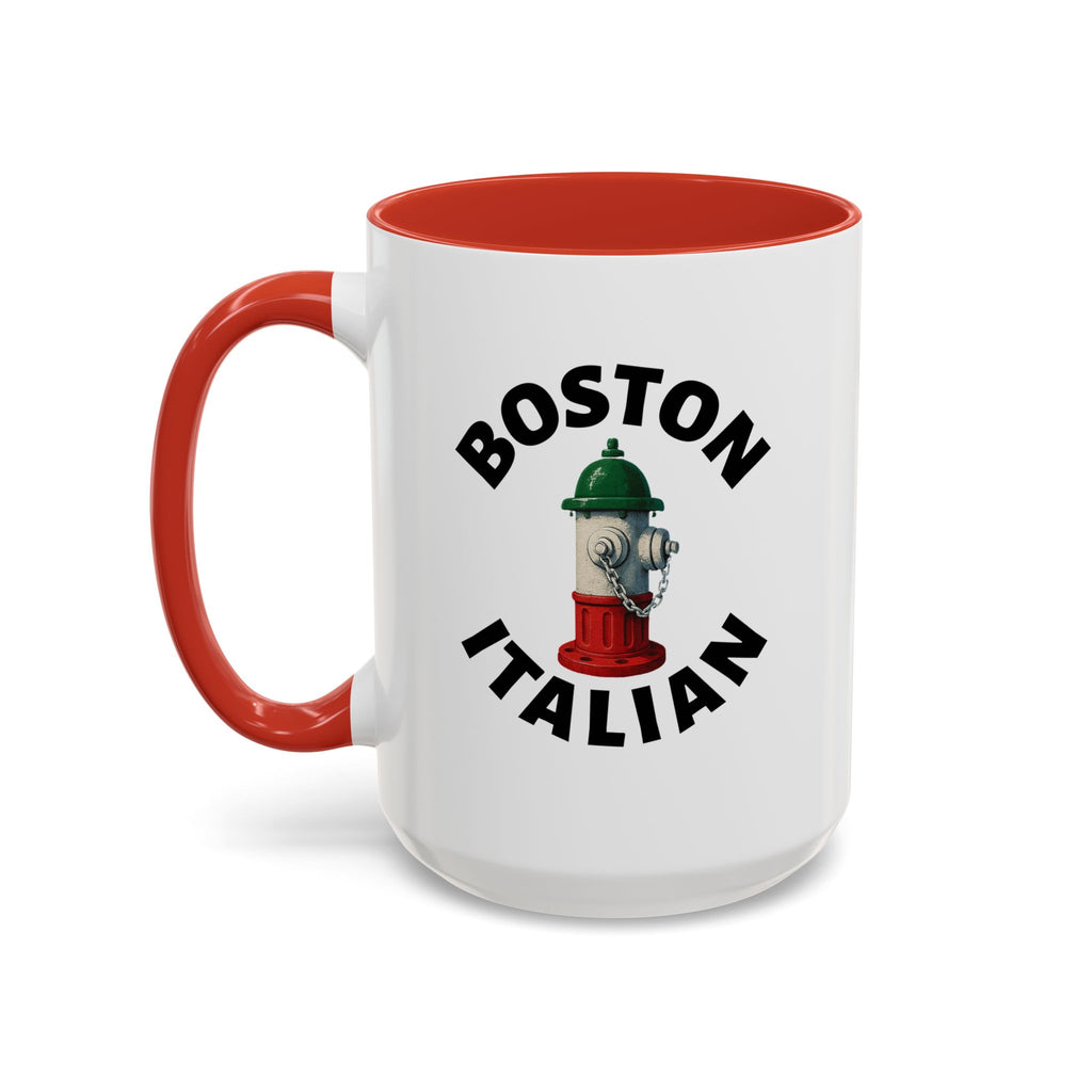 Boston Coffee Mug with Fire Hydrant Design, Unique Gift for Italians, Fun Kitchen Decor