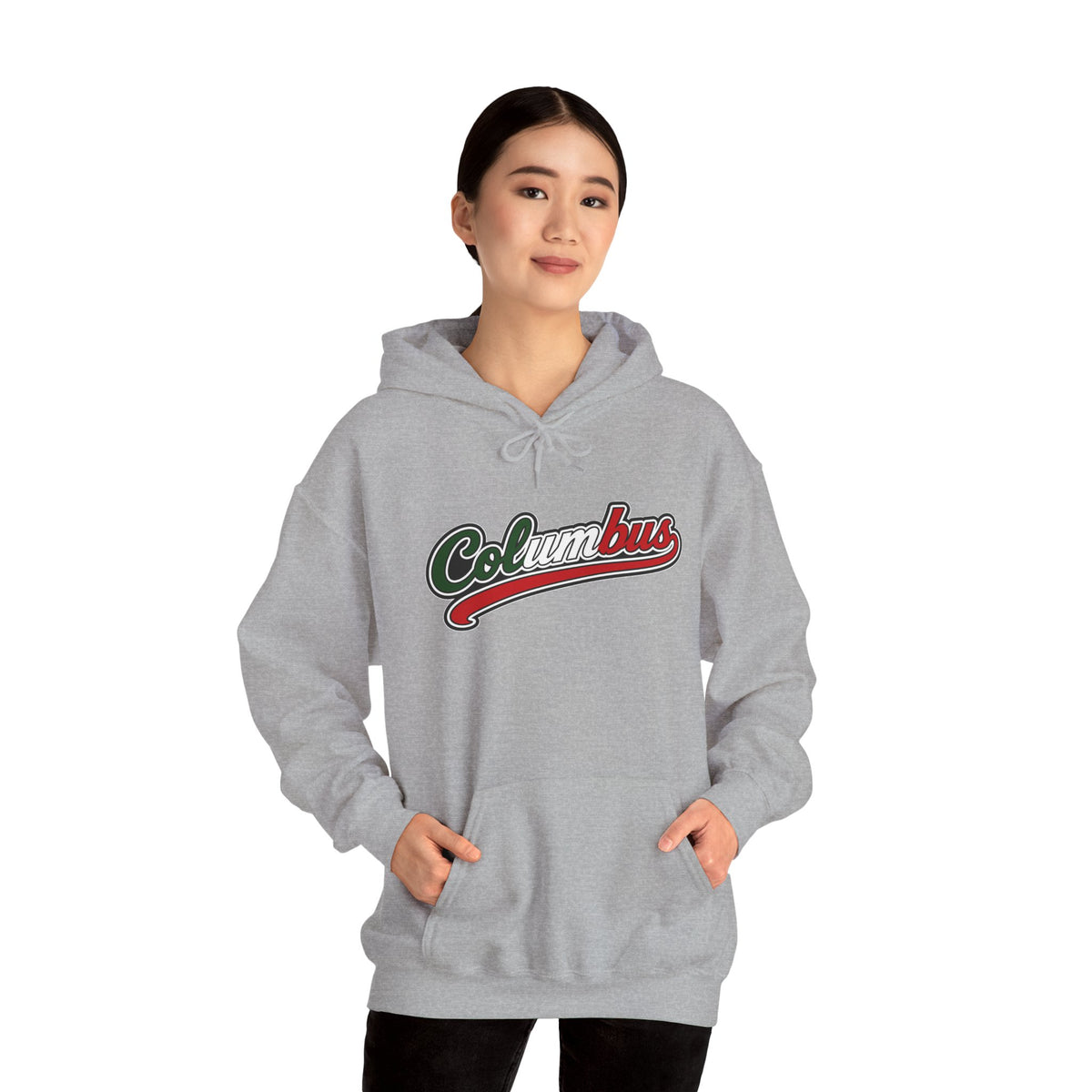 Columbus Hoodie — Italian Flag Script Pullover