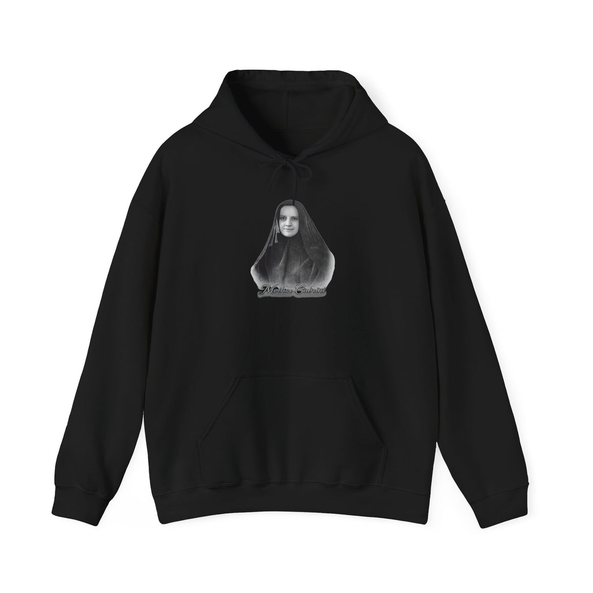Mother Cabrini Hoodie — Italian Flag Script Pullover