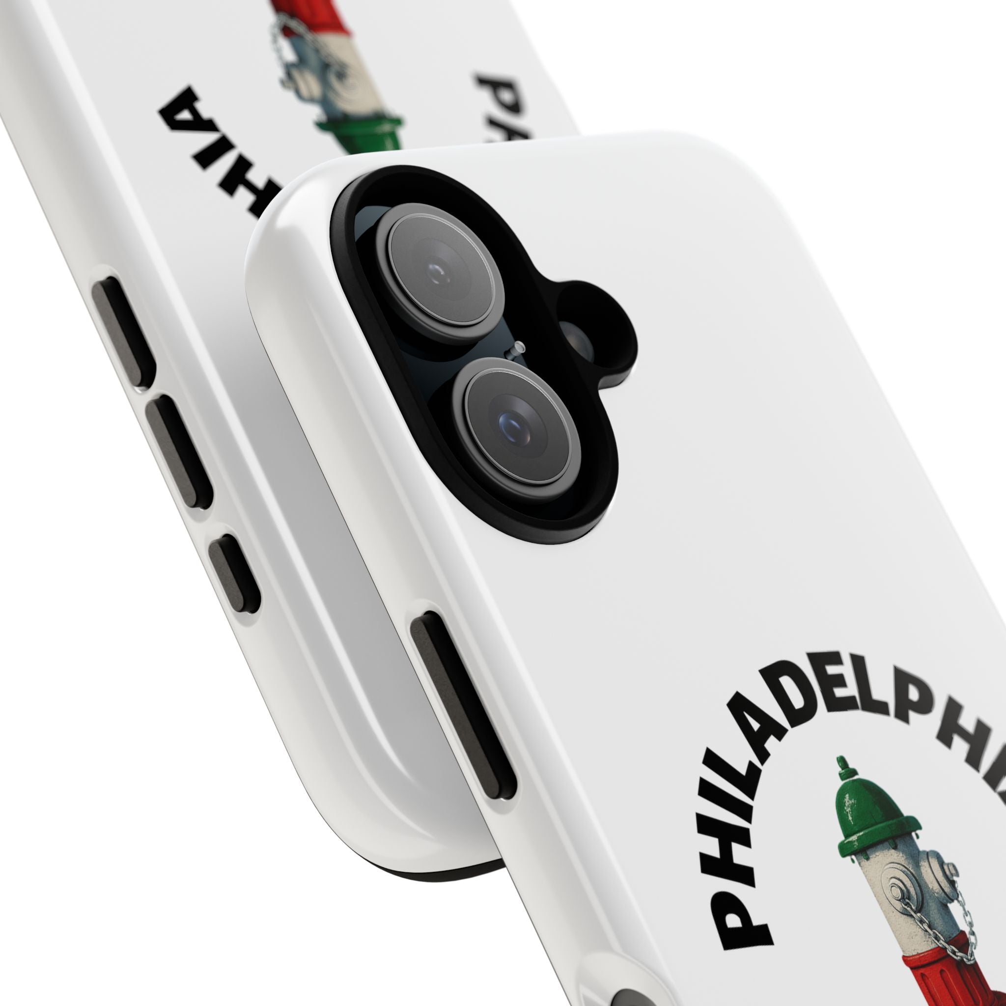 Philadelphia Italian White Phone Case, Urban Style Phone Cover, Tough Smartphone Case, Gift for Italian Heritage, Fun Streetwear Accessories