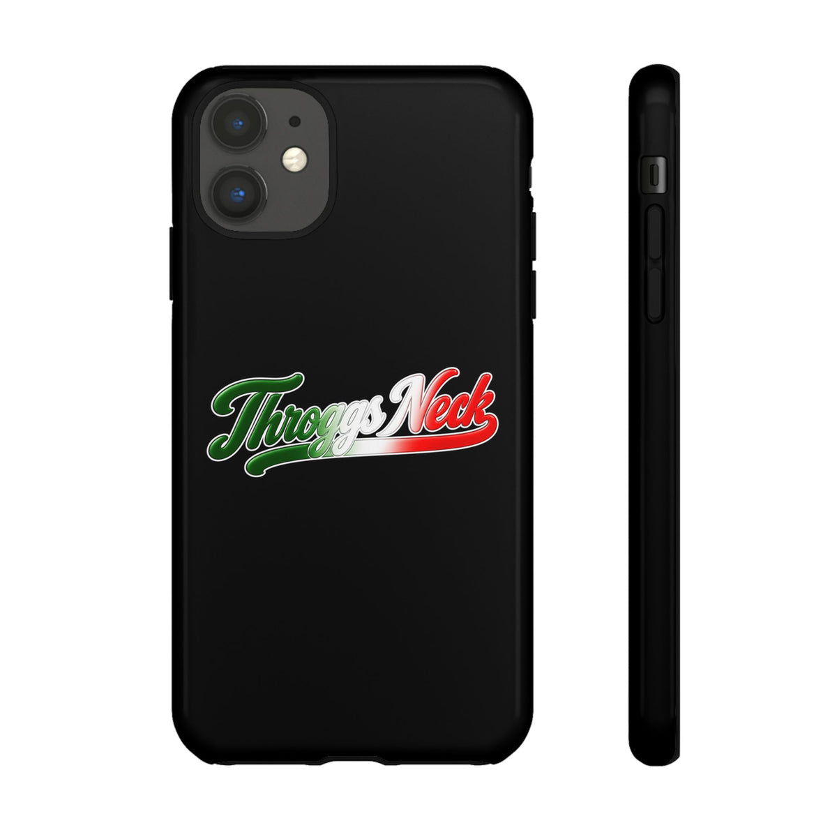 Throggs Neck Black Phone Case, Tough Cases for iPhone, Gift for Italians, Stylish Phone Cover, Unique Phone Accessory