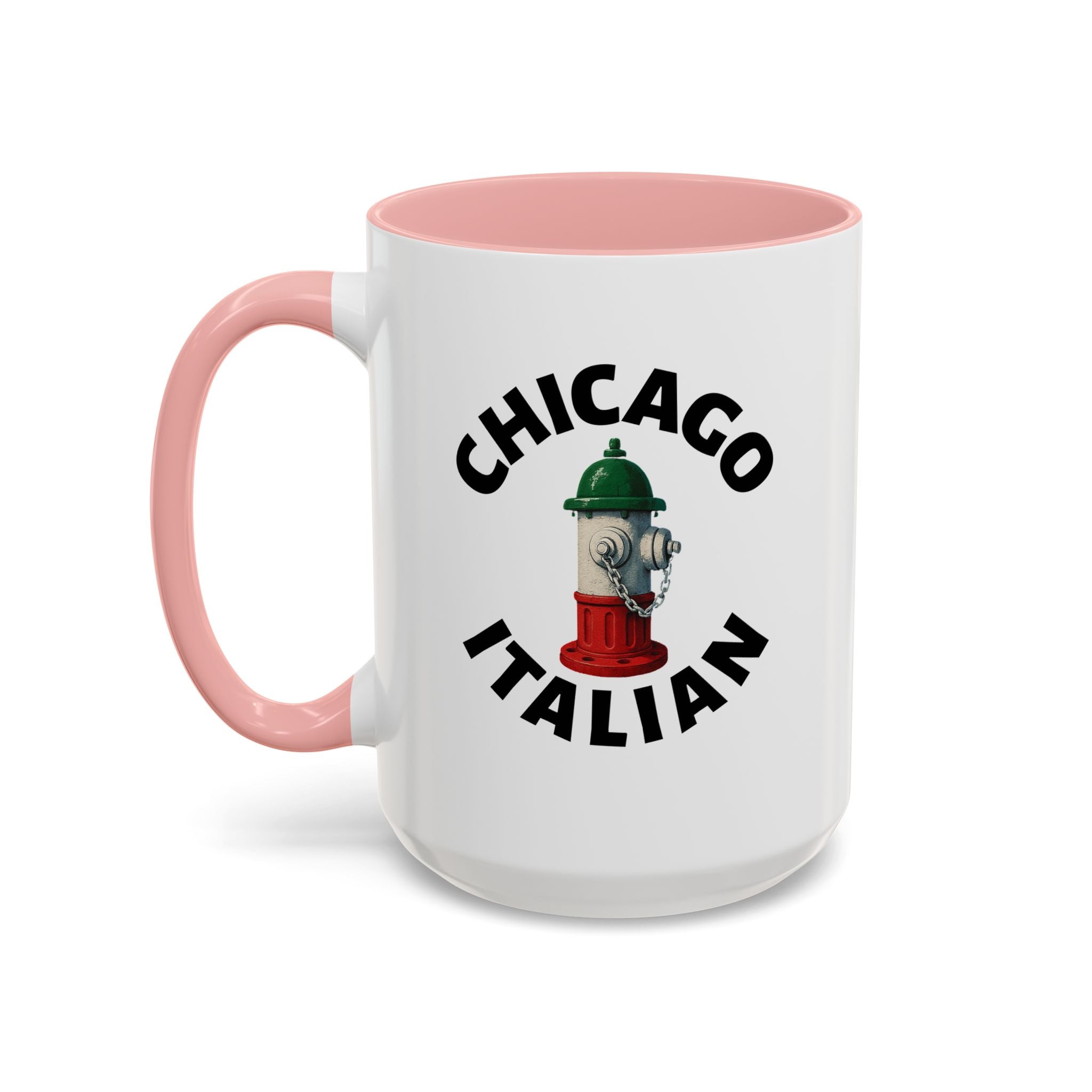 Chicago Coffee Mug with Fire Hydrant Design, Unique Gift for Italians, Fun Kitchen Decor