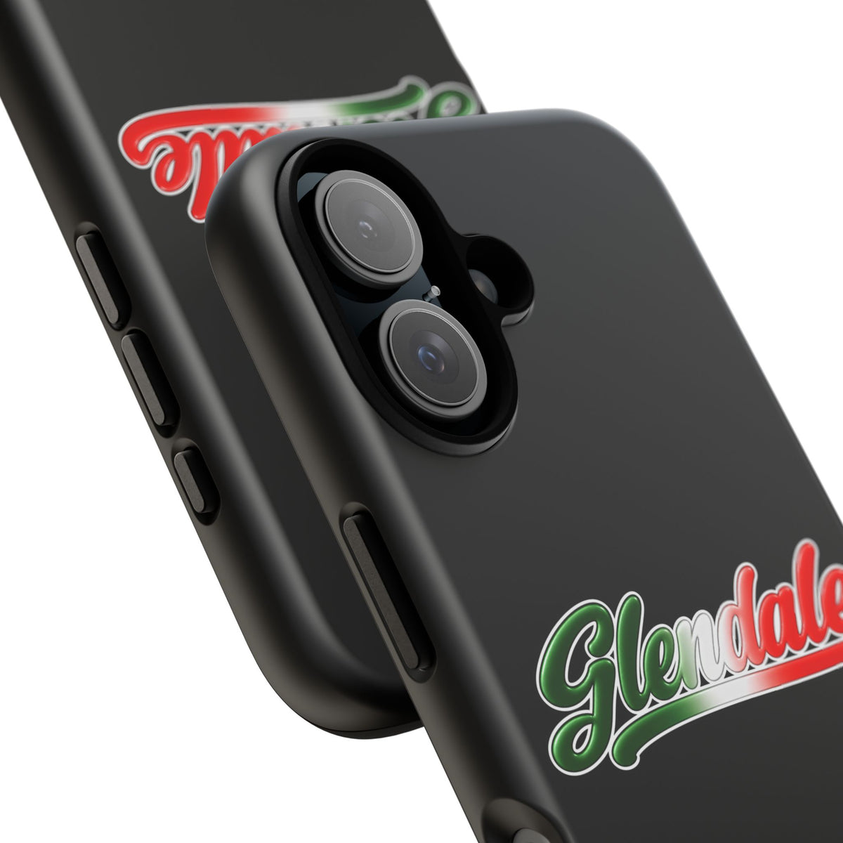 Glendale Black Phone Case, Tough Cases for iPhone, Gift for Italians, Stylish Phone Cover, Unique Phone Accessory