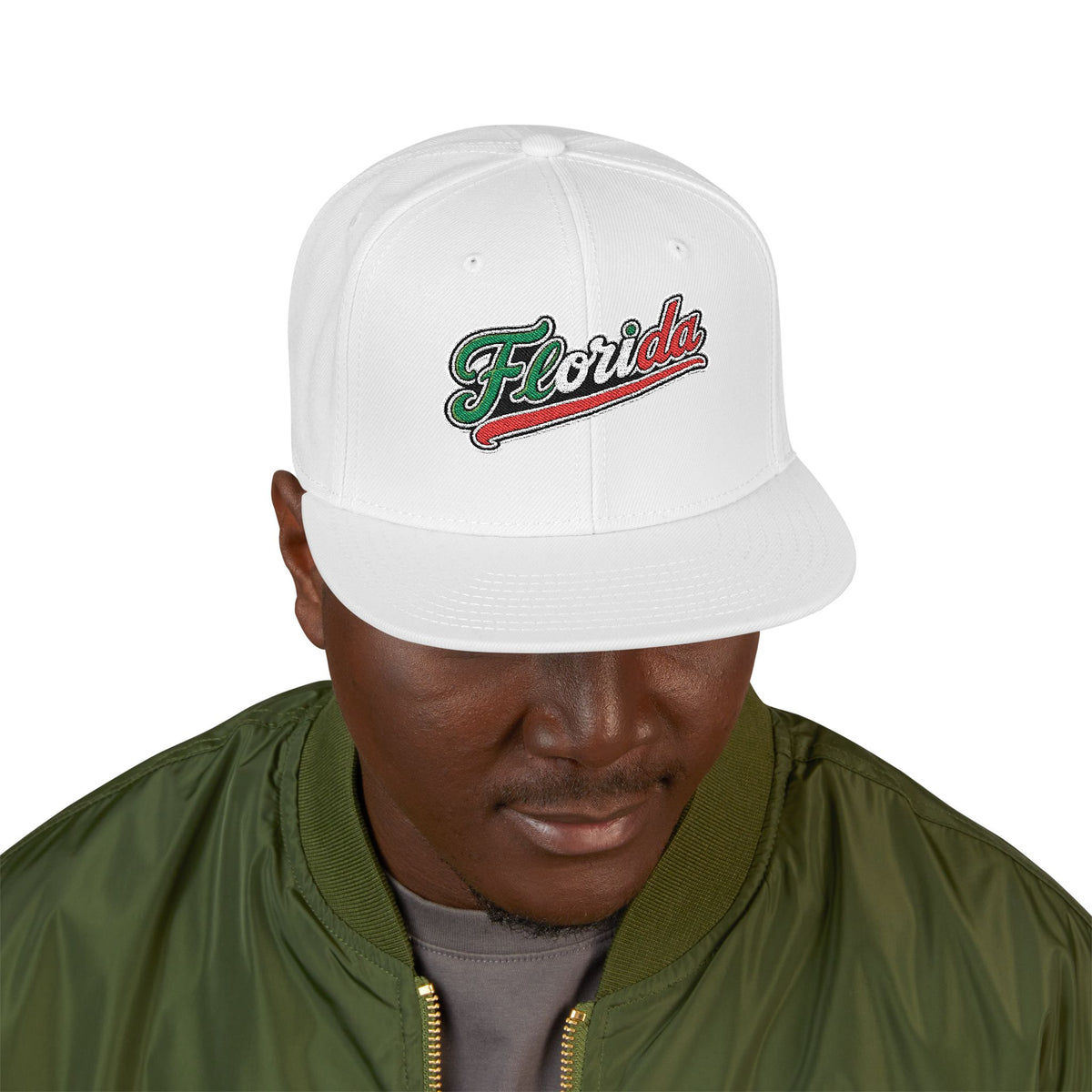 Florida Embroidered Snapback Hat |  Patch Cap