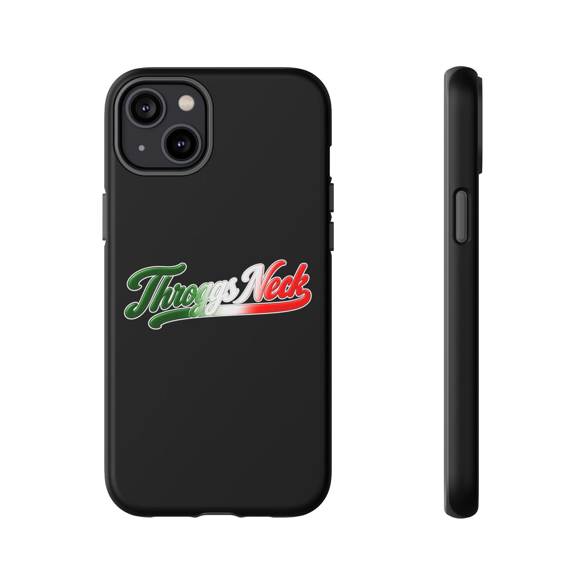 Throggs Neck Black Phone Case, Tough Cases for iPhone, Gift for Italians, Stylish Phone Cover, Unique Phone Accessory