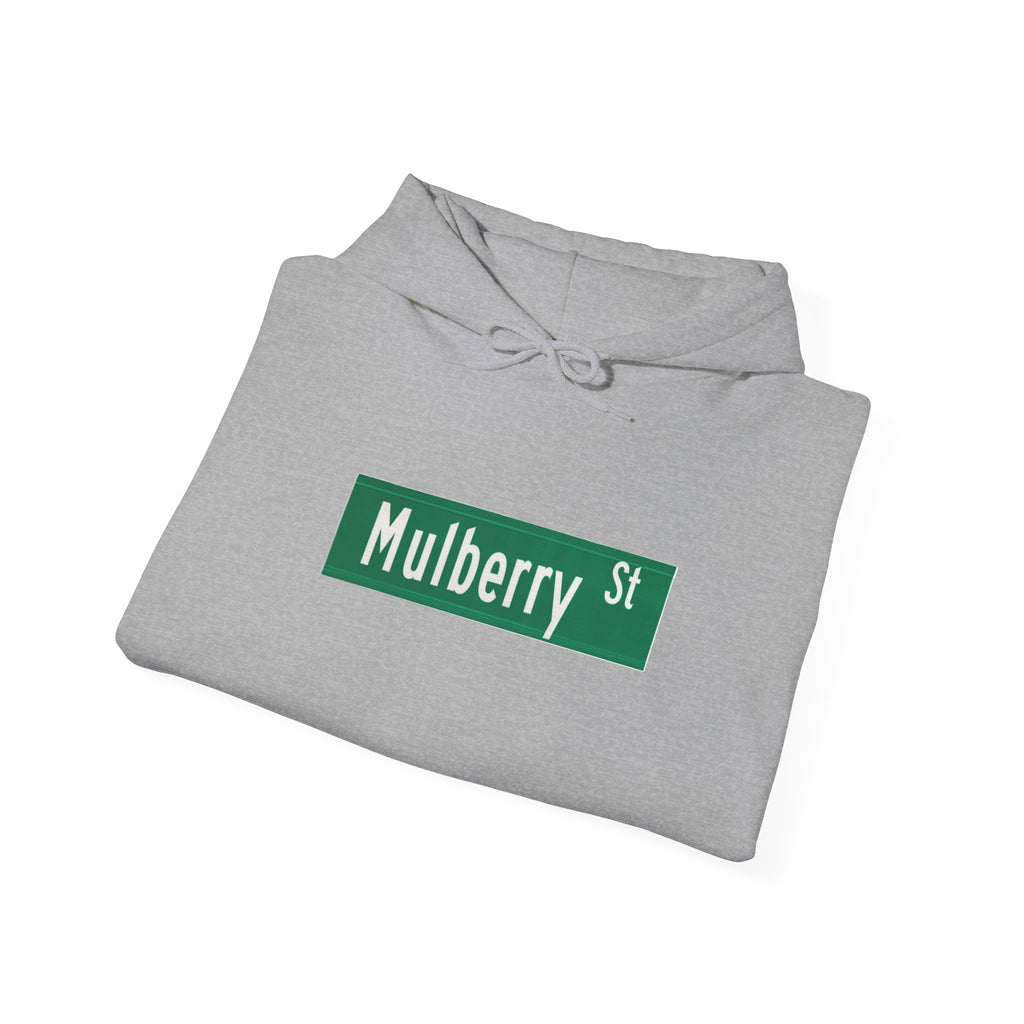 Mulberry St Hoodie — Italian Flag Script Pullover