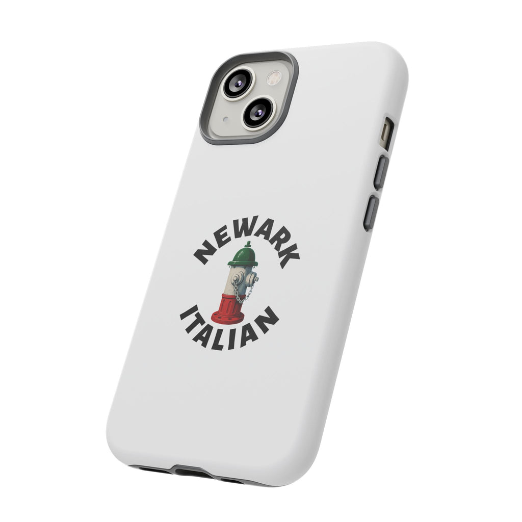 Newark Italian White Phone Case, Urban Style Phone Cover, Tough Smartphone Case, Gift for Italian Heritage, Fun Streetwear Accessories