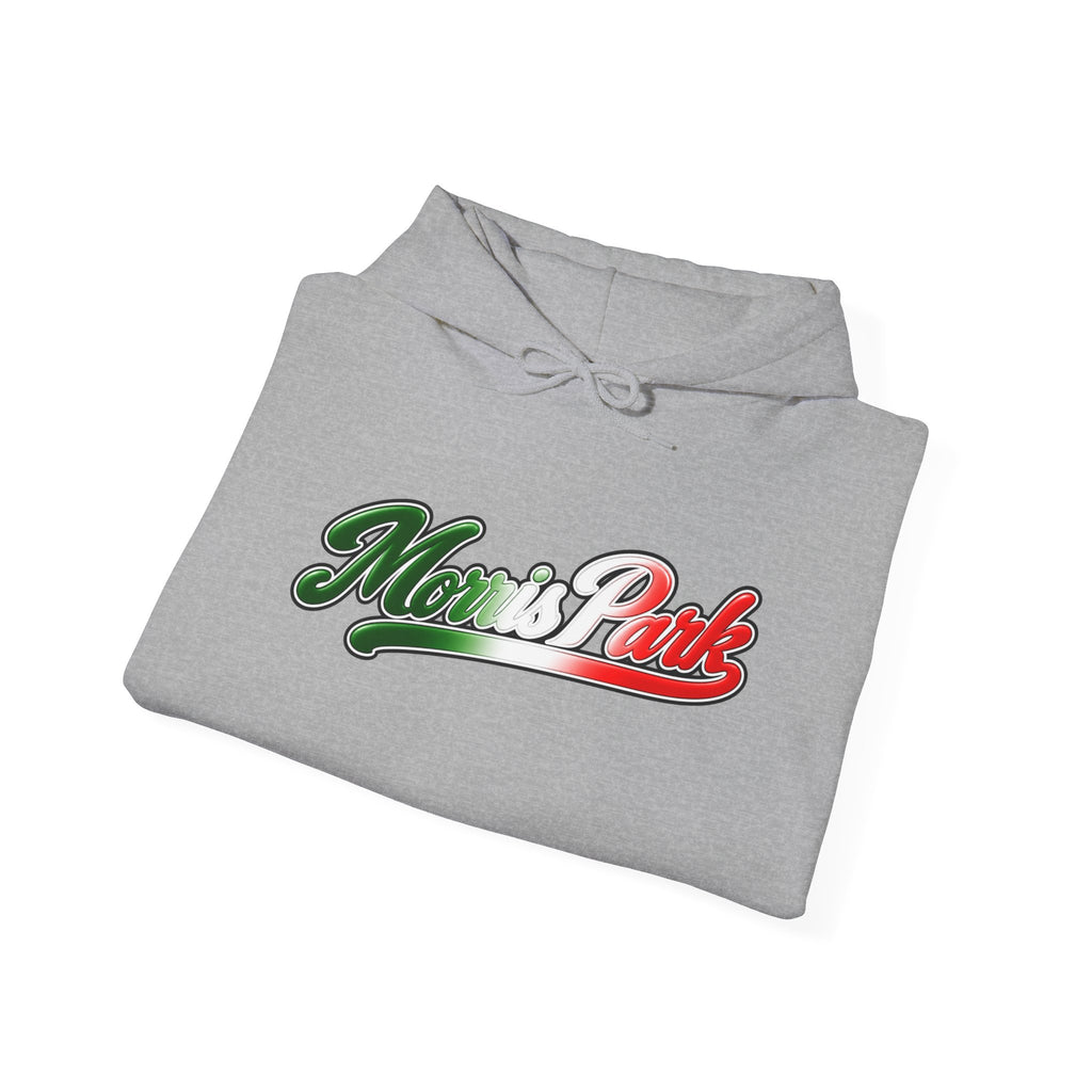 Morris Park Hoodie — Italian Flag Script Pullover