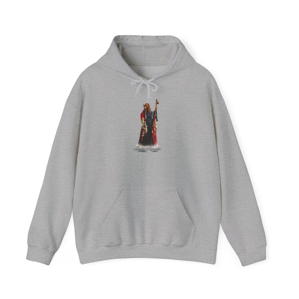 Saint Rosalia Hoodie — Italian Flag Script Pullover