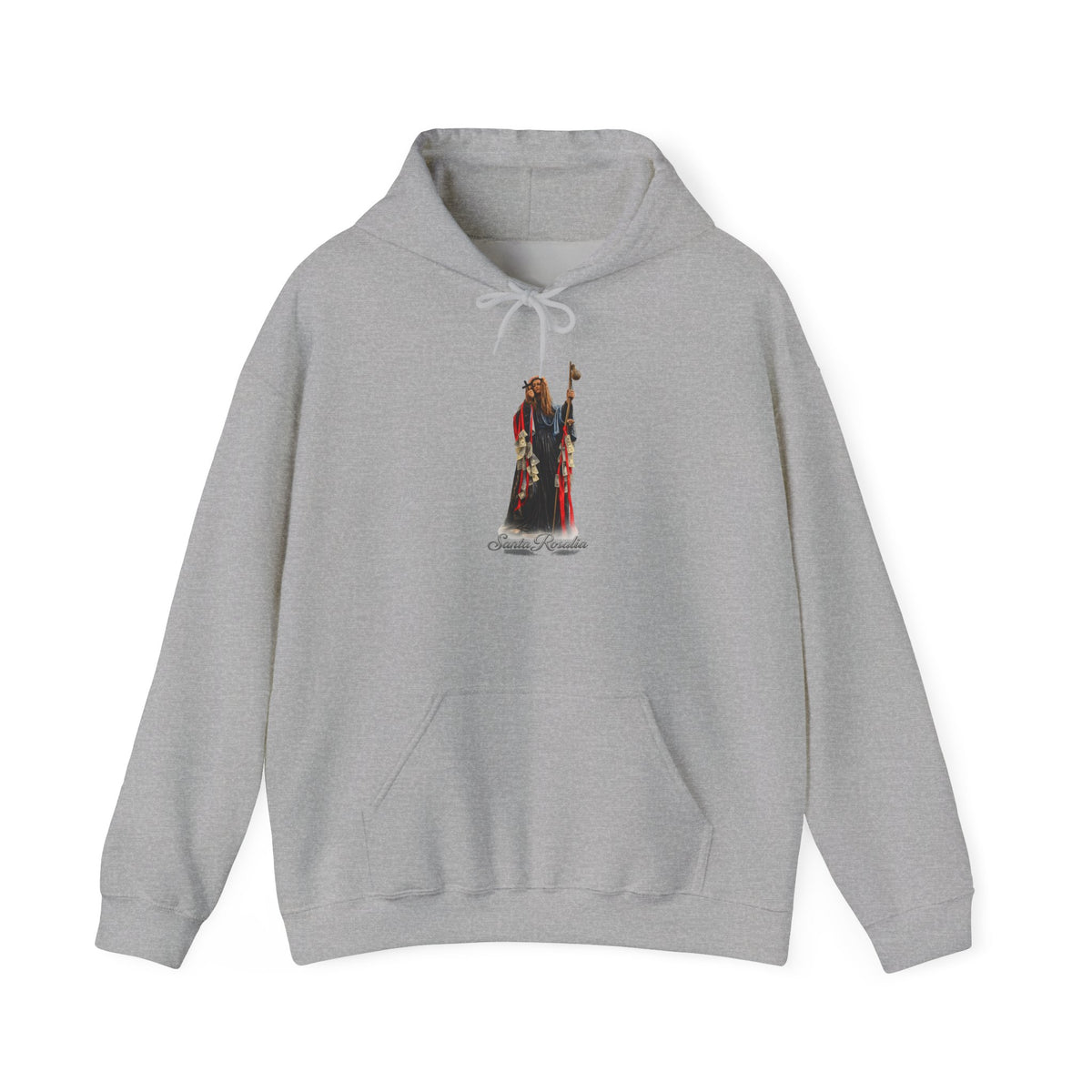 Saint Rosalia Hoodie — Italian Flag Script Pullover