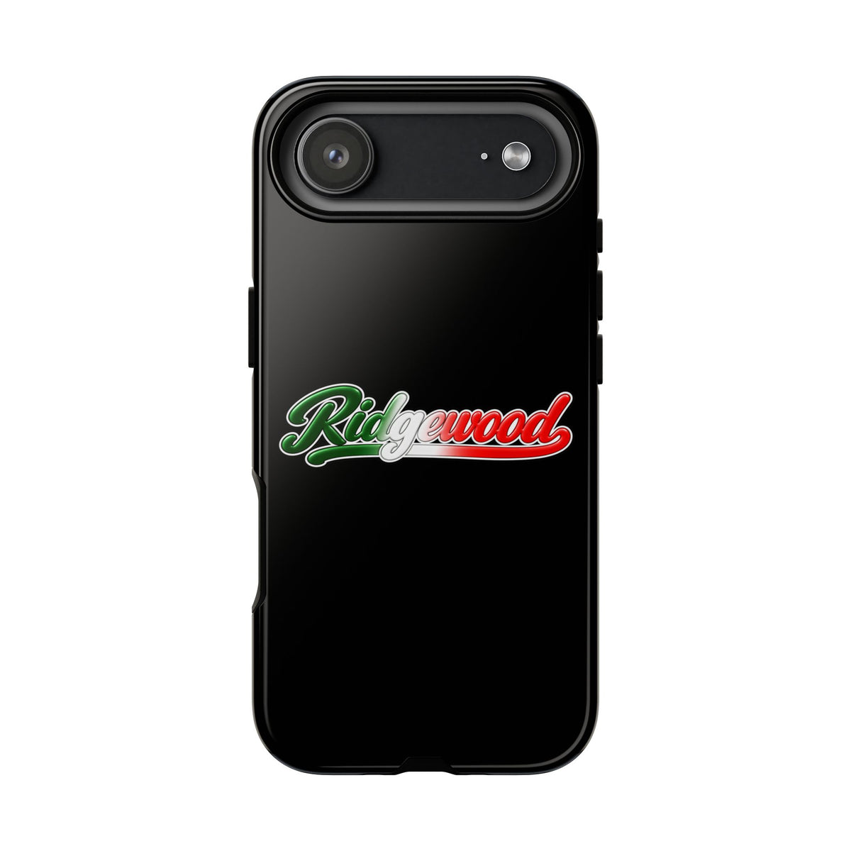 Ridgewood Black Phone Case, Tough Cases for iPhone, Gift for Italians, Stylish Phone Cover, Unique Phone Accessory