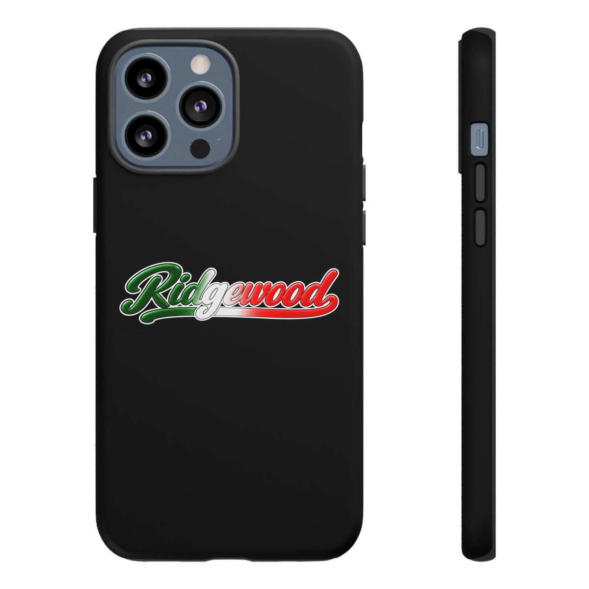 Ridgewood Black Phone Case, Tough Cases for iPhone, Gift for Italians, Stylish Phone Cover, Unique Phone Accessory