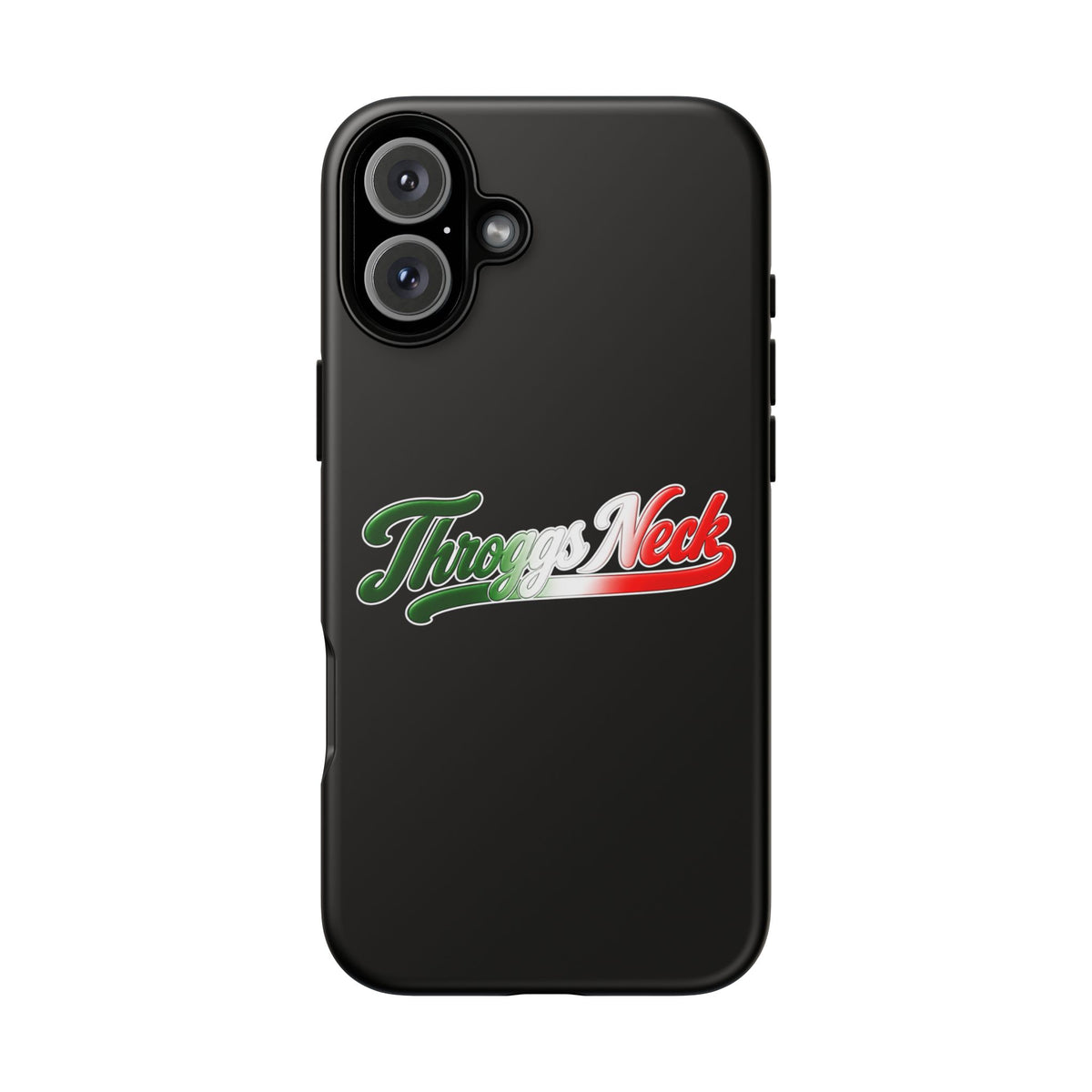 Throggs Neck Black Phone Case, Tough Cases for iPhone, Gift for Italians, Stylish Phone Cover, Unique Phone Accessory