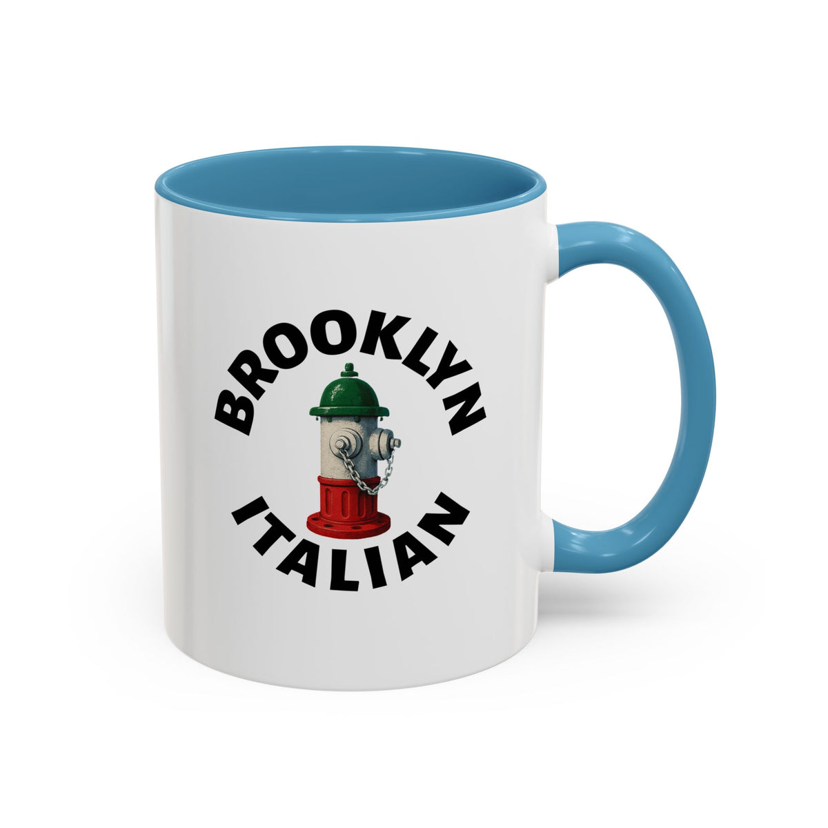 Brooklyn Coffee Mug with Fire Hydrant Design, Unique Gift for Italians, Fun Kitchen Decor