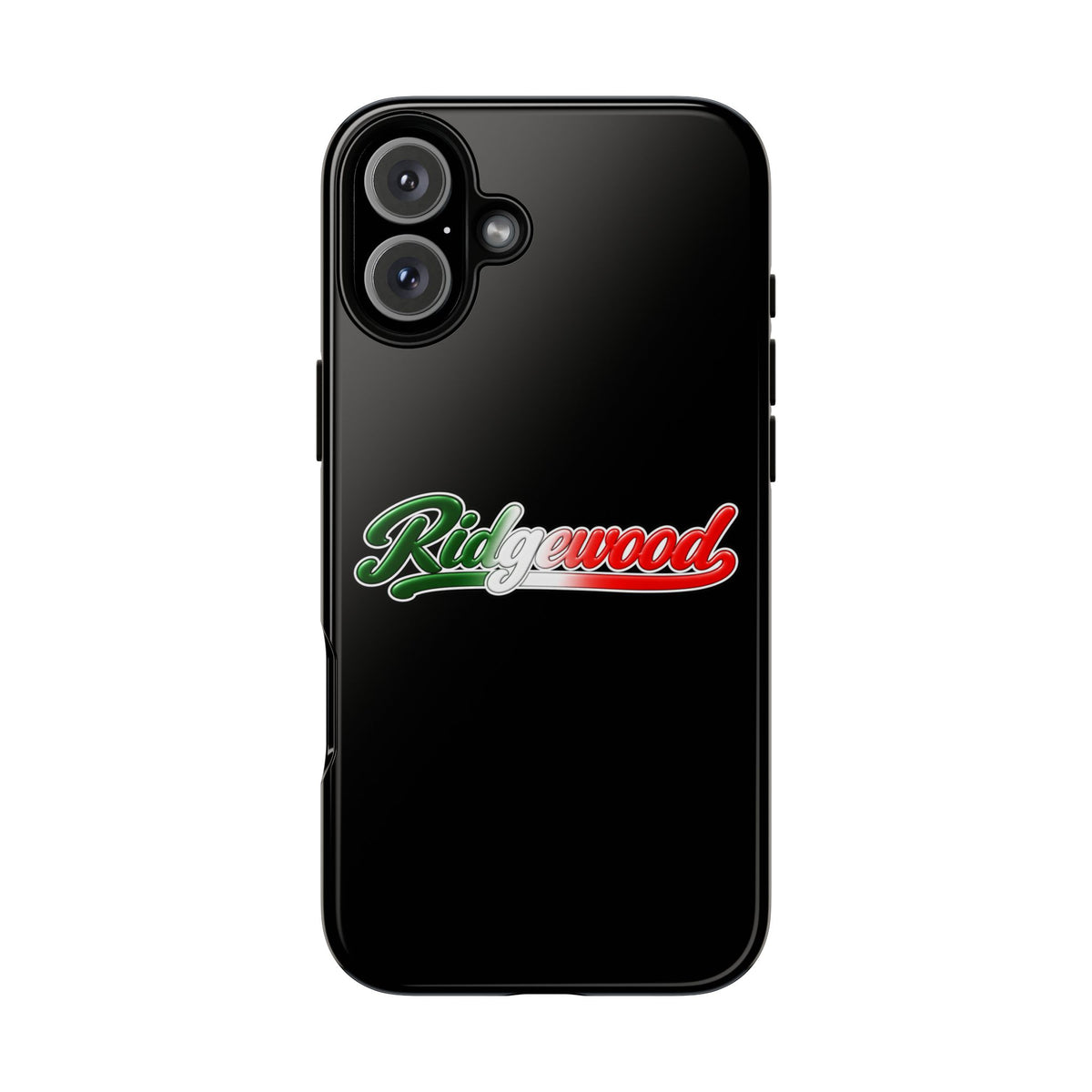 Ridgewood Black Phone Case, Tough Cases for iPhone, Gift for Italians, Stylish Phone Cover, Unique Phone Accessory