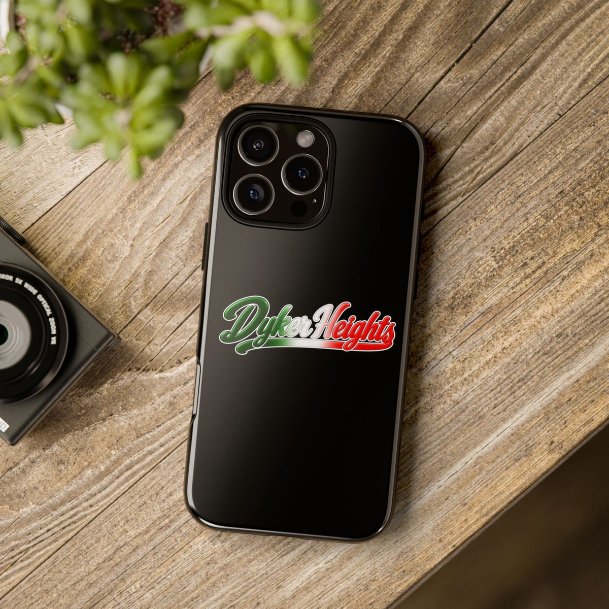Dyker Heights Black Phone Case, Tough Cases for iPhone, Gift for Italians, Stylish Phone Cover, Unique Phone Accessory