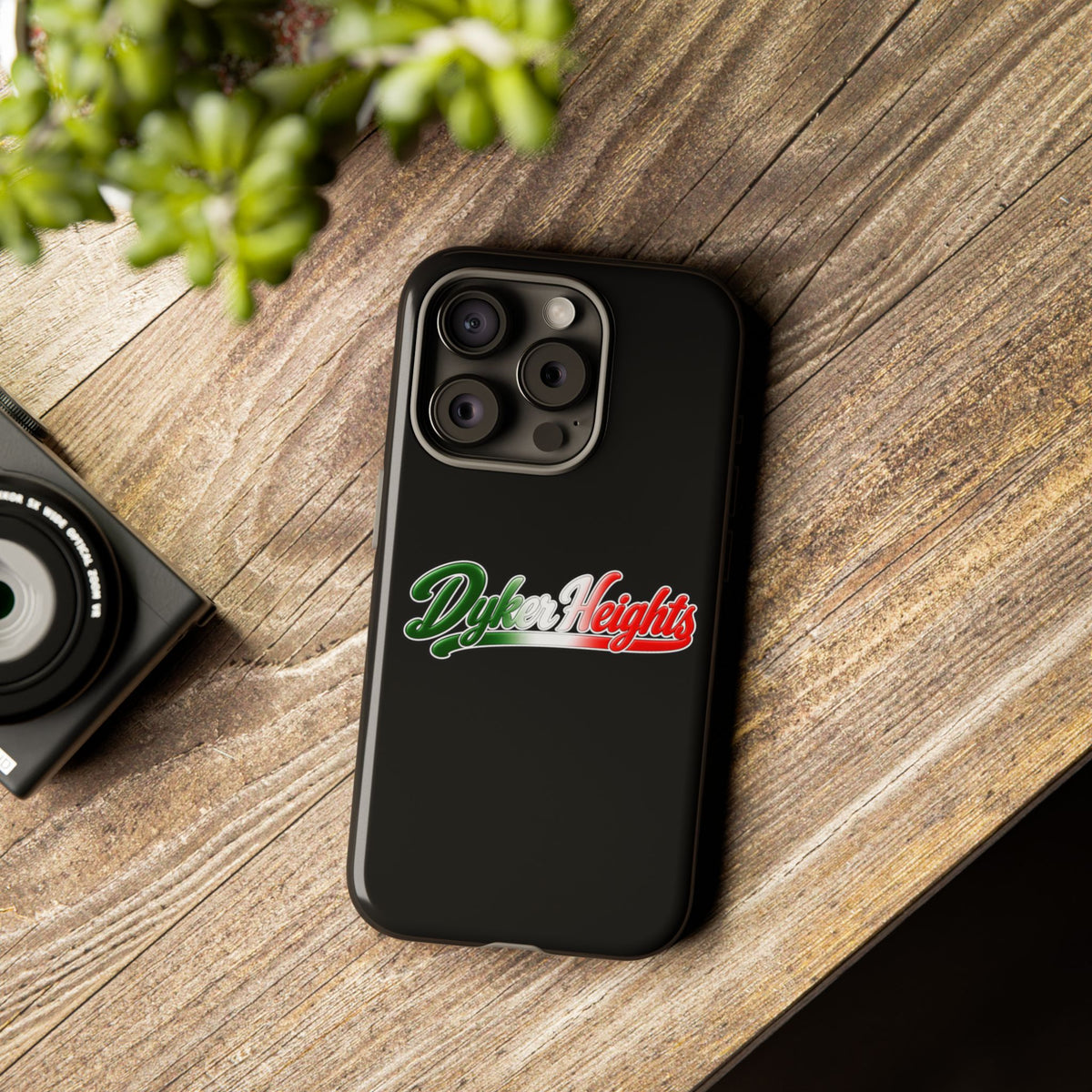 Dyker Heights Black Phone Case, Tough Cases for iPhone, Gift for Italians, Stylish Phone Cover, Unique Phone Accessory