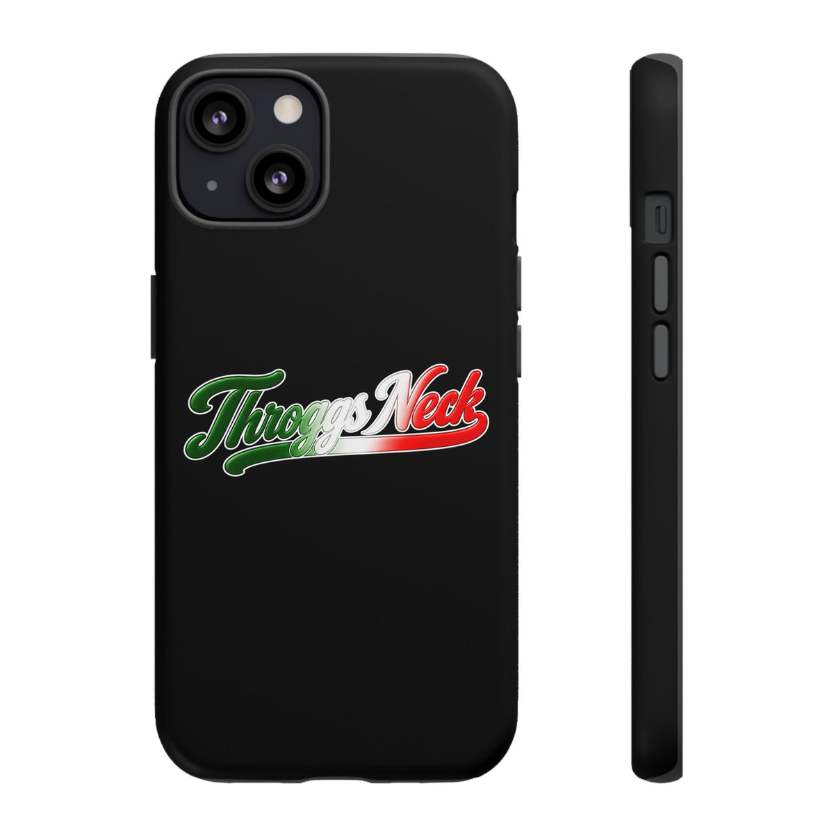 Throggs Neck Black Phone Case, Tough Cases for iPhone, Gift for Italians, Stylish Phone Cover, Unique Phone Accessory