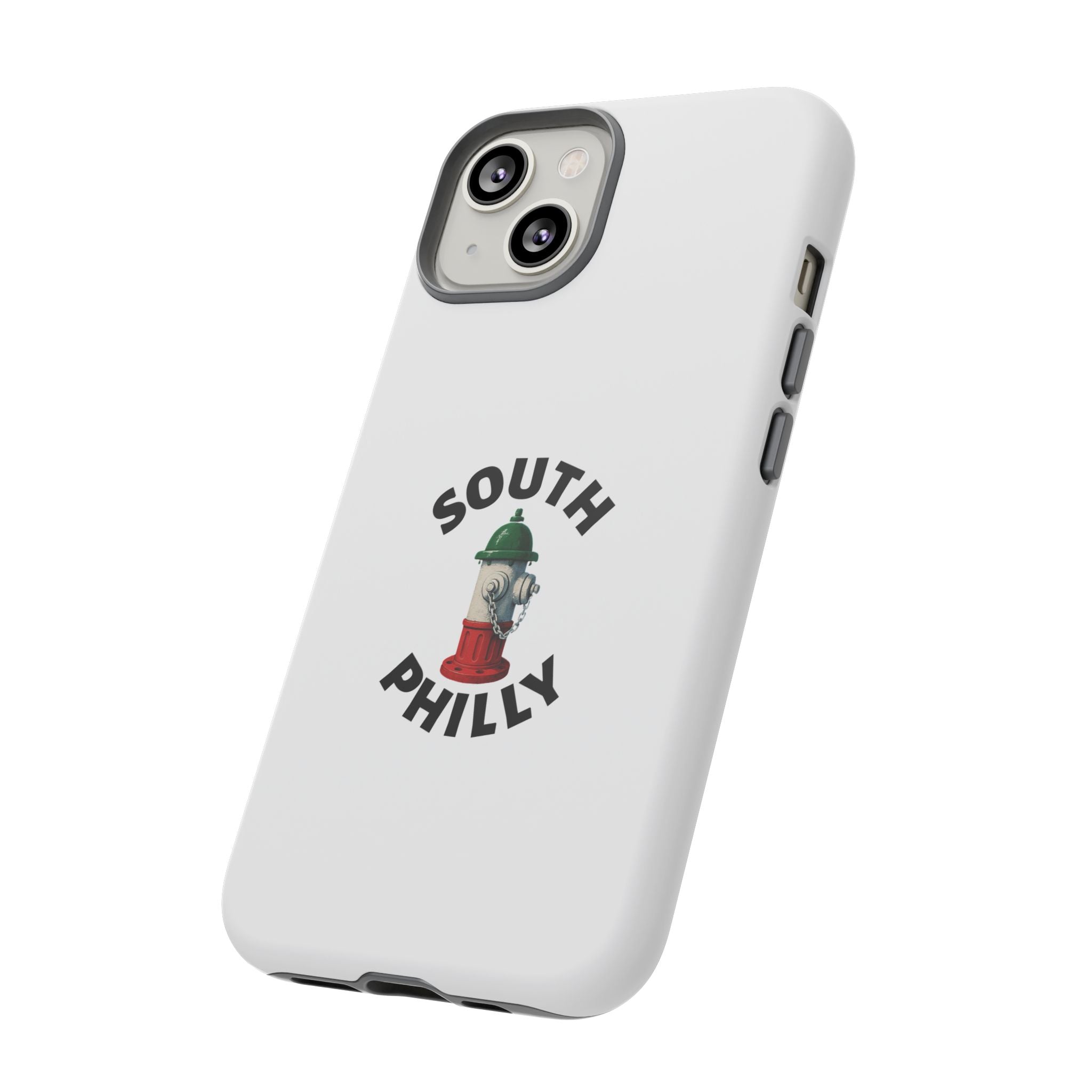 South Philly White Phone Case, Urban Style Phone Cover, Tough Smartphone Case, Gift for Italian Heritage, Fun Streetwear Accessories