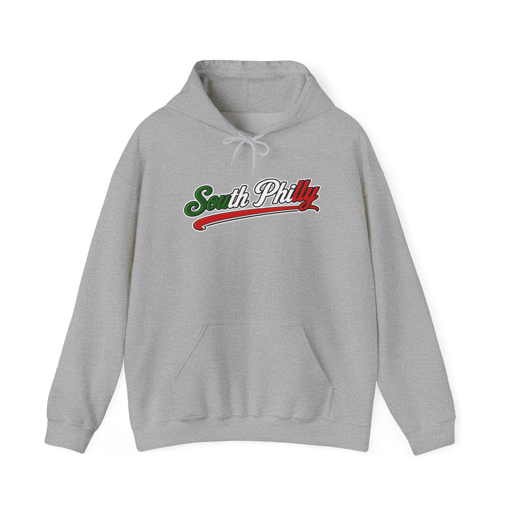 South Philly Hoodie — Italian Flag Script Pullover