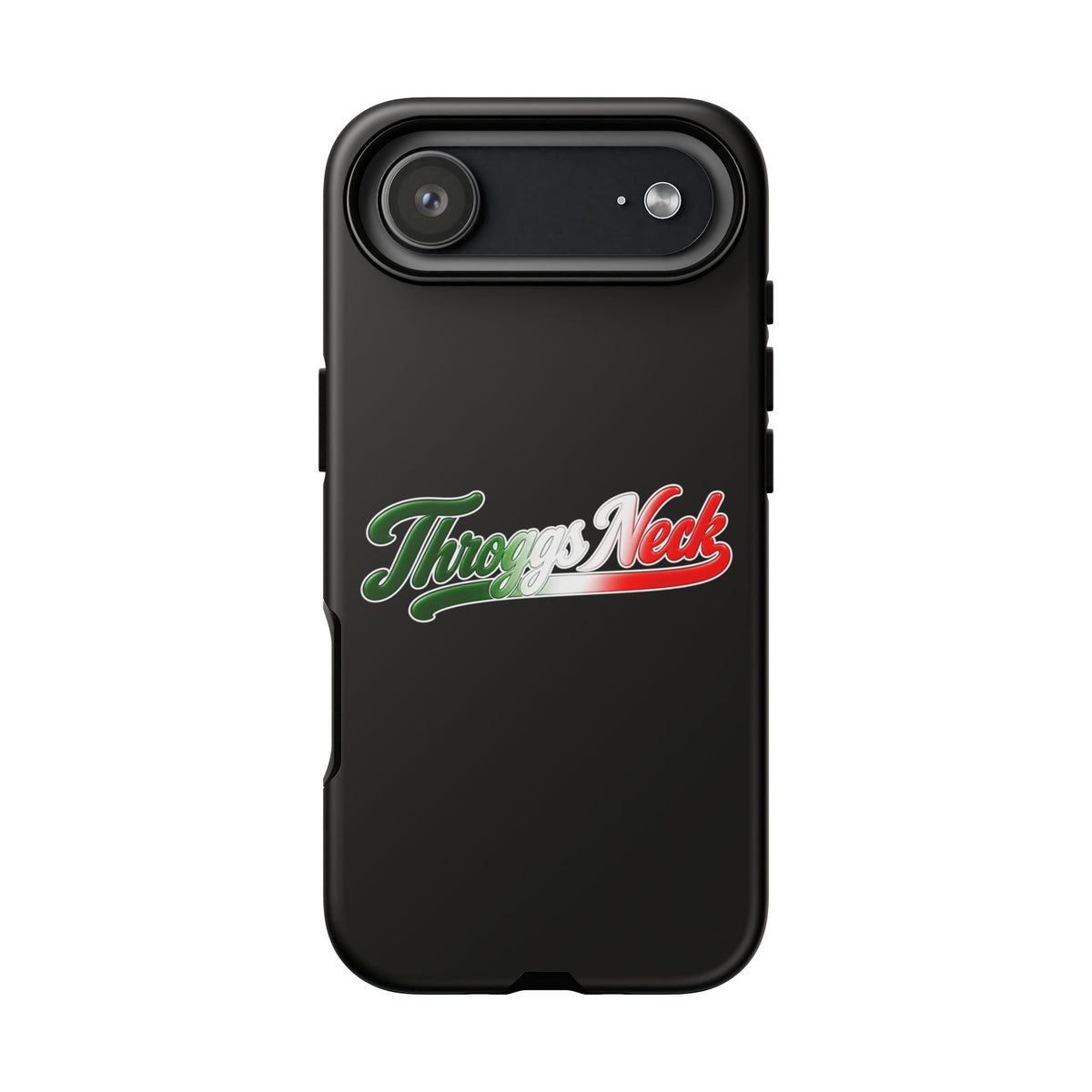 Throggs Neck Black Phone Case, Tough Cases for iPhone, Gift for Italians, Stylish Phone Cover, Unique Phone Accessory