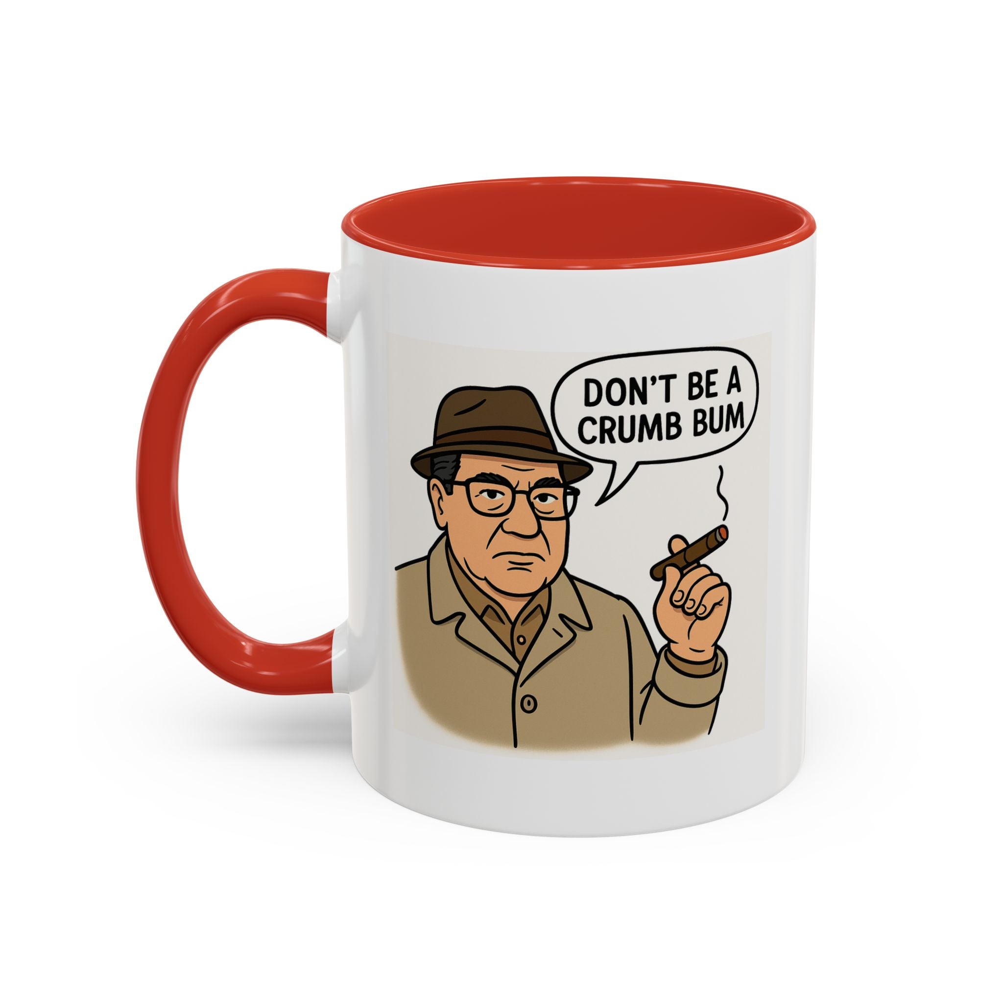 Don’t be a Crumb Bum Coffee Mug, Unique Gift for Italians, Fun Kitchen Decor