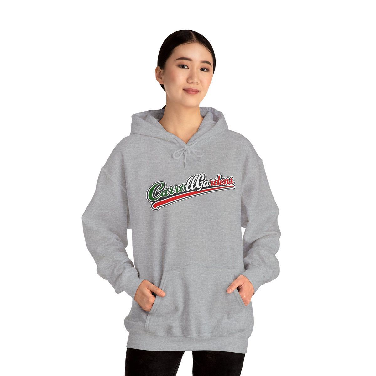 Carroll Gardens Hoodie — Italian Flag Script Pullover