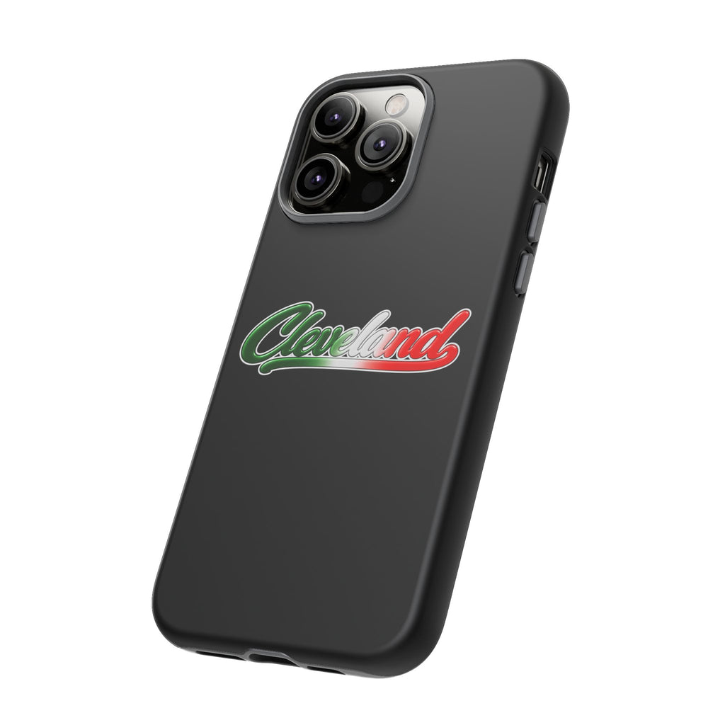 Cleveland Black Phone Case, Tough Cases for iPhone, Gift for Italians, Stylish Phone Cover, Unique Phone Accessory