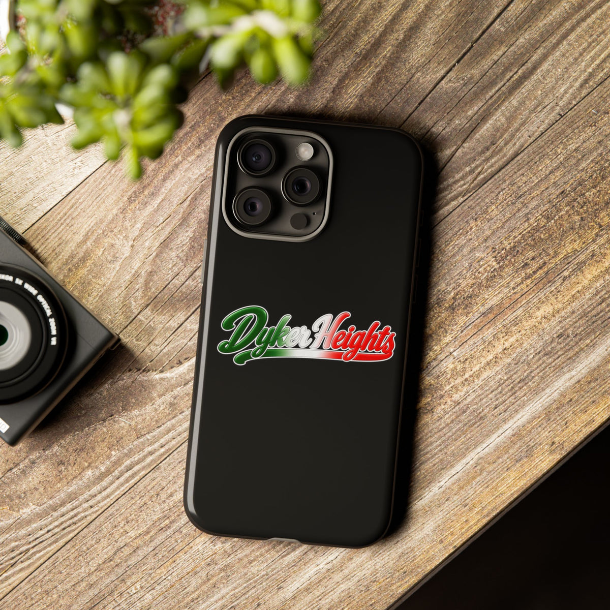 Dyker Heights Black Phone Case, Tough Cases for iPhone, Gift for Italians, Stylish Phone Cover, Unique Phone Accessory