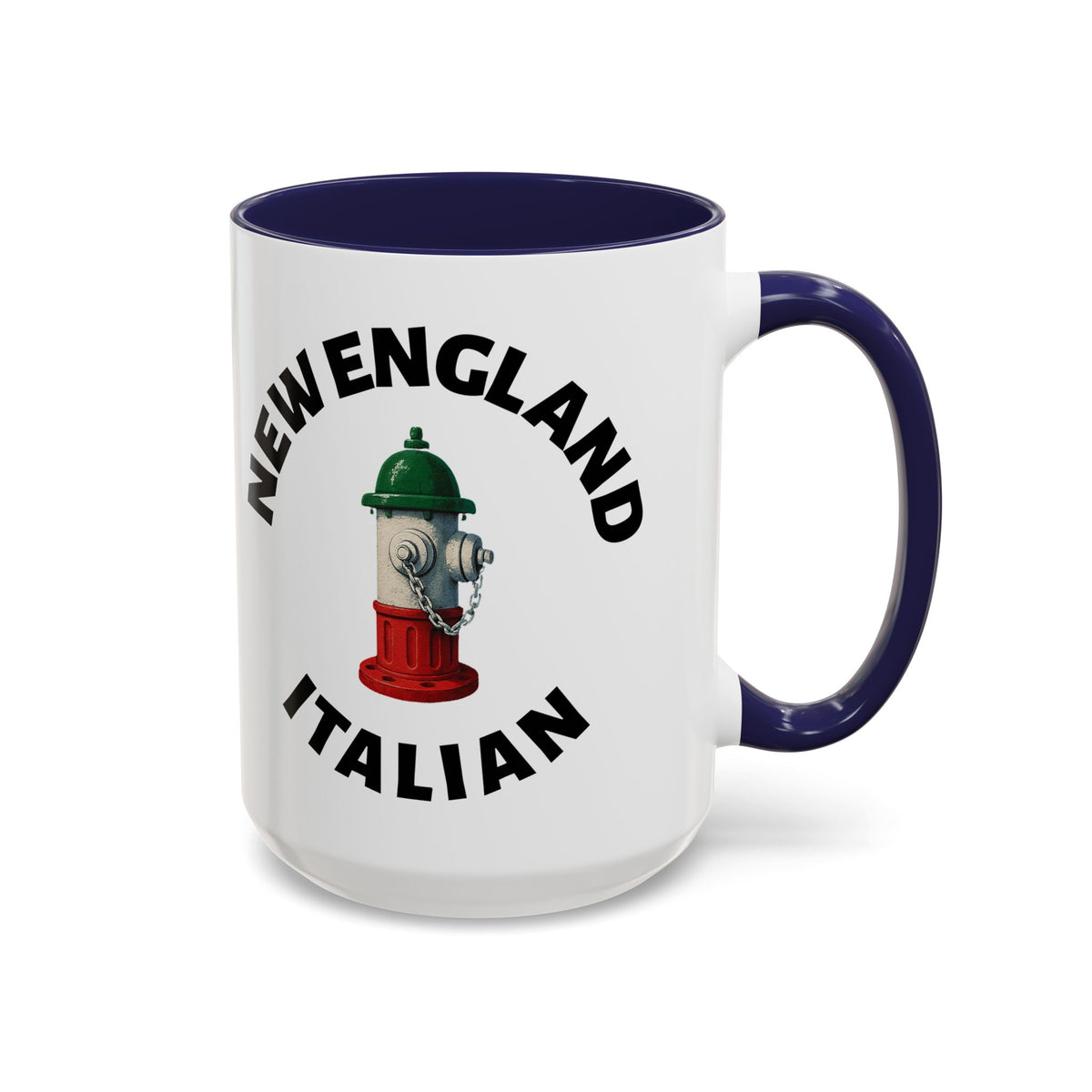 New England Coffee Mug with Fire Hydrant Design, Unique Gift for Italians, Fun Kitchen Decor