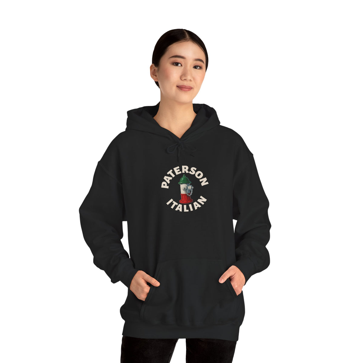 Paterson Italian Hoodie — Italian Flag Script Pullover