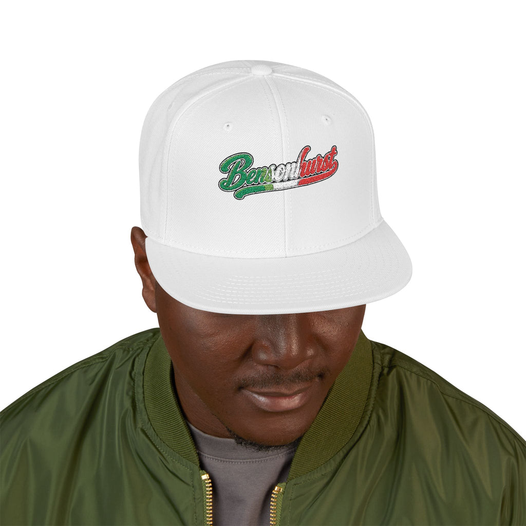 Bensonhurst Italian Embroidered Snapback Hat | Street Sign Patch Cap
