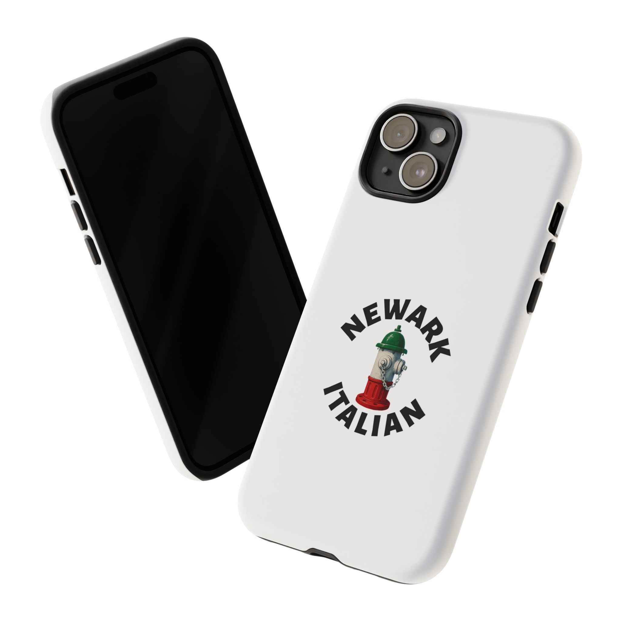 Newark Italian White Phone Case, Urban Style Phone Cover, Tough Smartphone Case, Gift for Italian Heritage, Fun Streetwear Accessories
