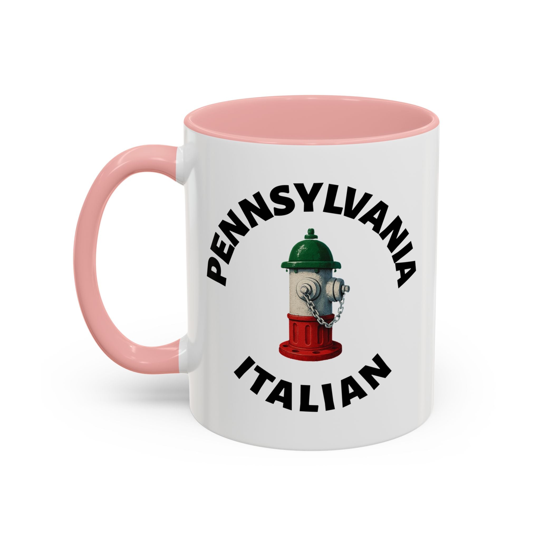 Pennsylvania Coffee Mug with Fire Hydrant Design, Unique Gift for Italians, Fun Kitchen Decor