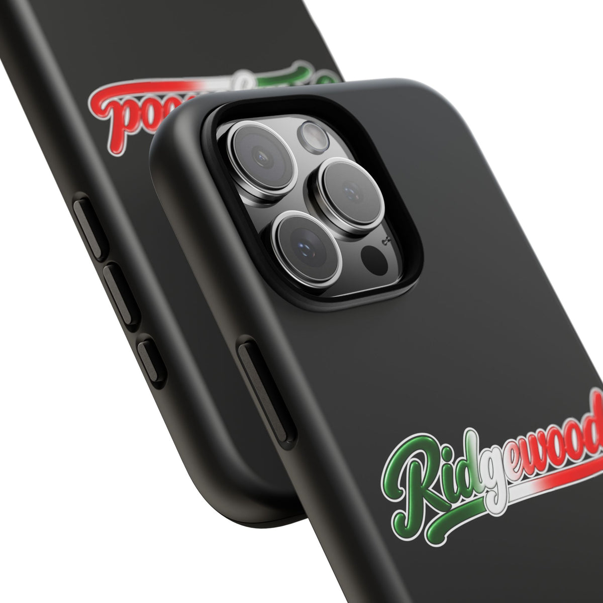 Ridgewood Black Phone Case, Tough Cases for iPhone, Gift for Italians, Stylish Phone Cover, Unique Phone Accessory