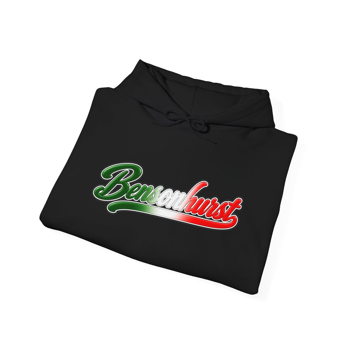 Bensonhurst Hoodie — Italian Flag Script Pullover