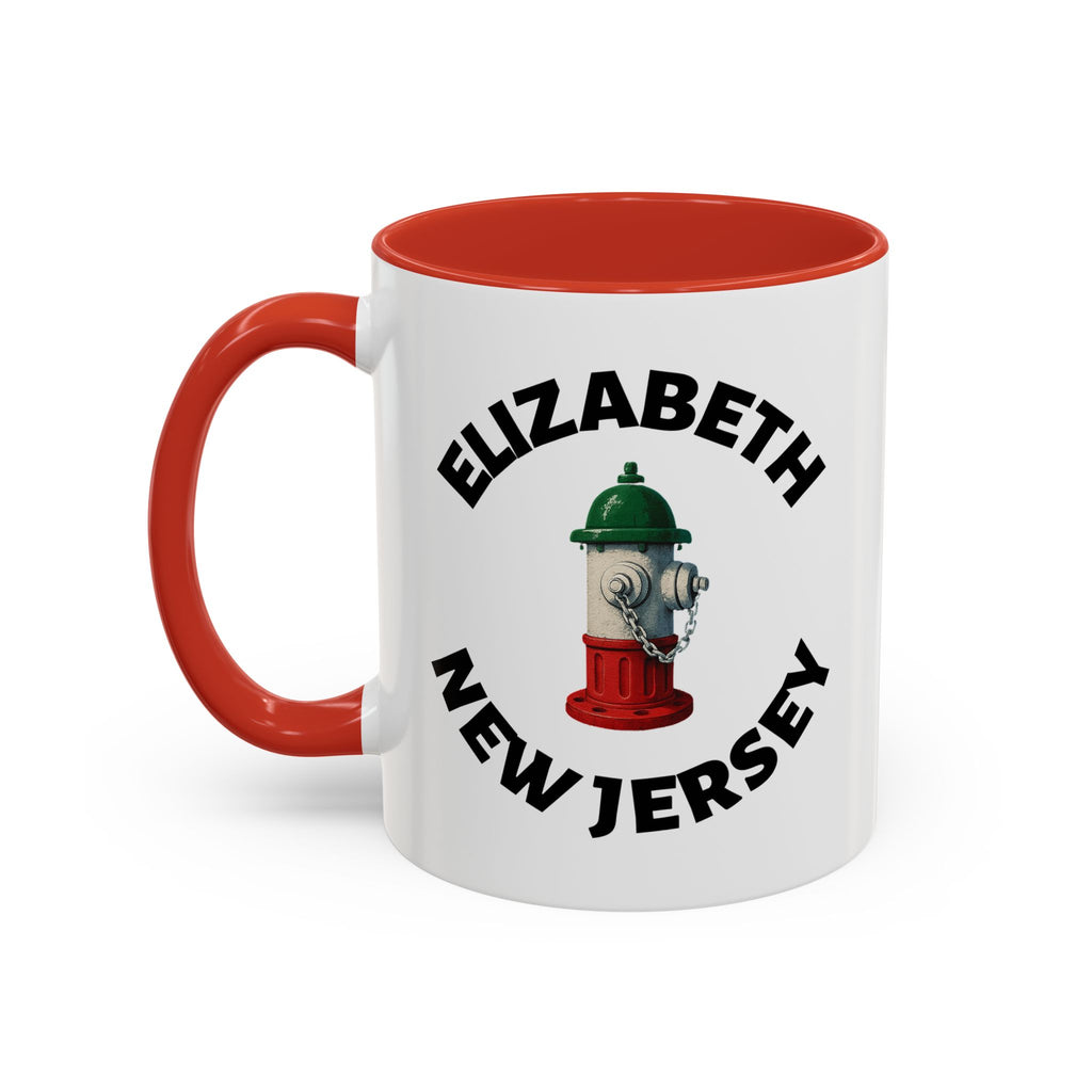 Coffee Mug - Elizabeth with Fire Hydrant Design, Unique Gift for Italians