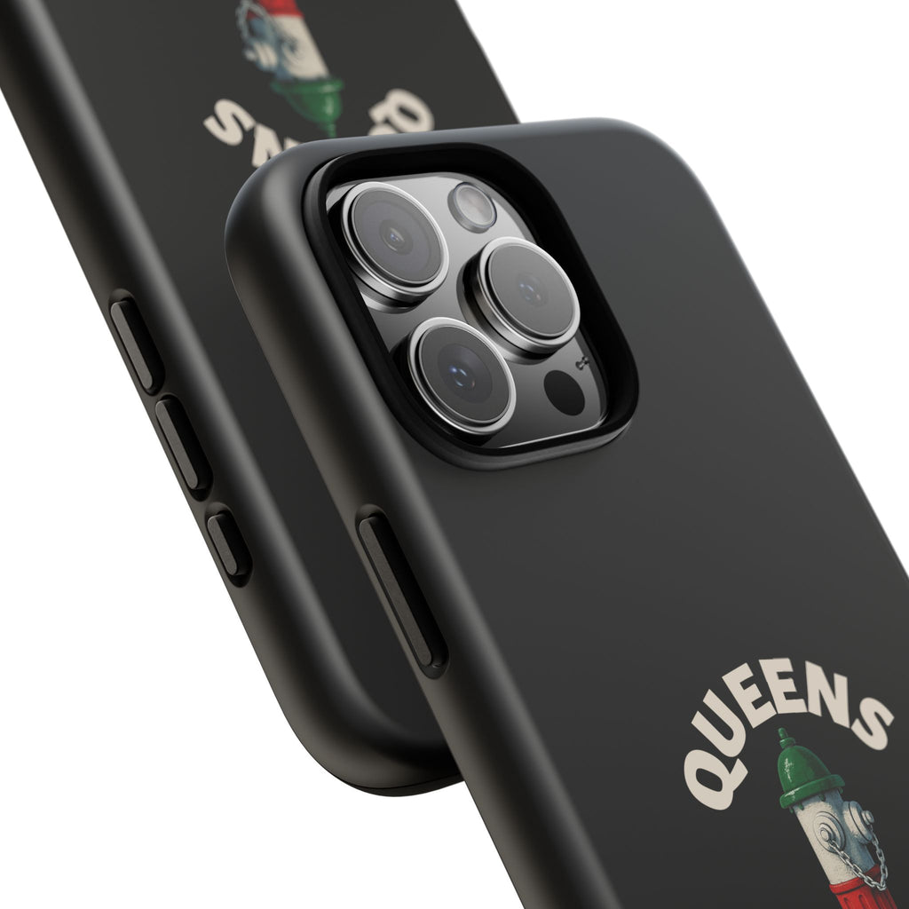 Queens Italian Black Phone Case, Tough Cases for iPhone, Gift for Italians, Stylish Phone Cover, Unique Phone Accessory