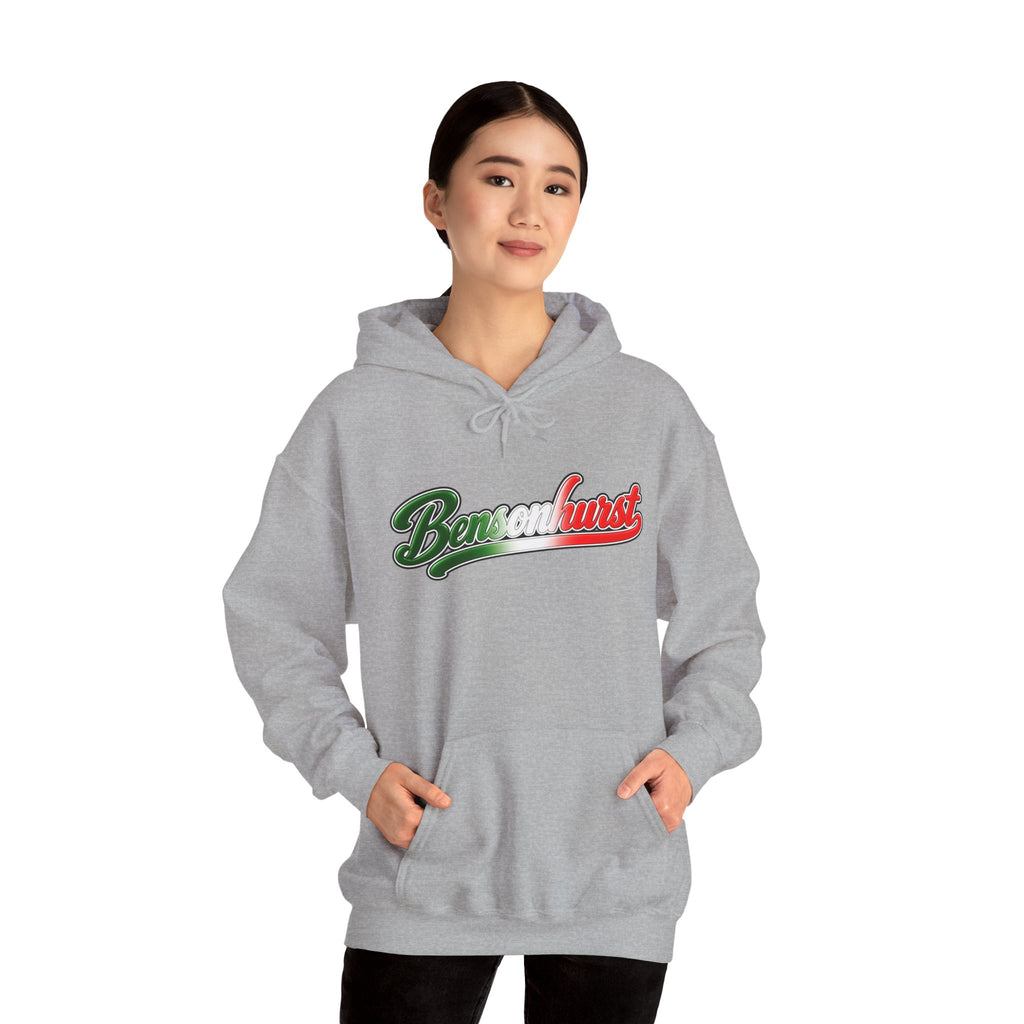 Bensonhurst Hoodie — Italian Flag Script Pullover