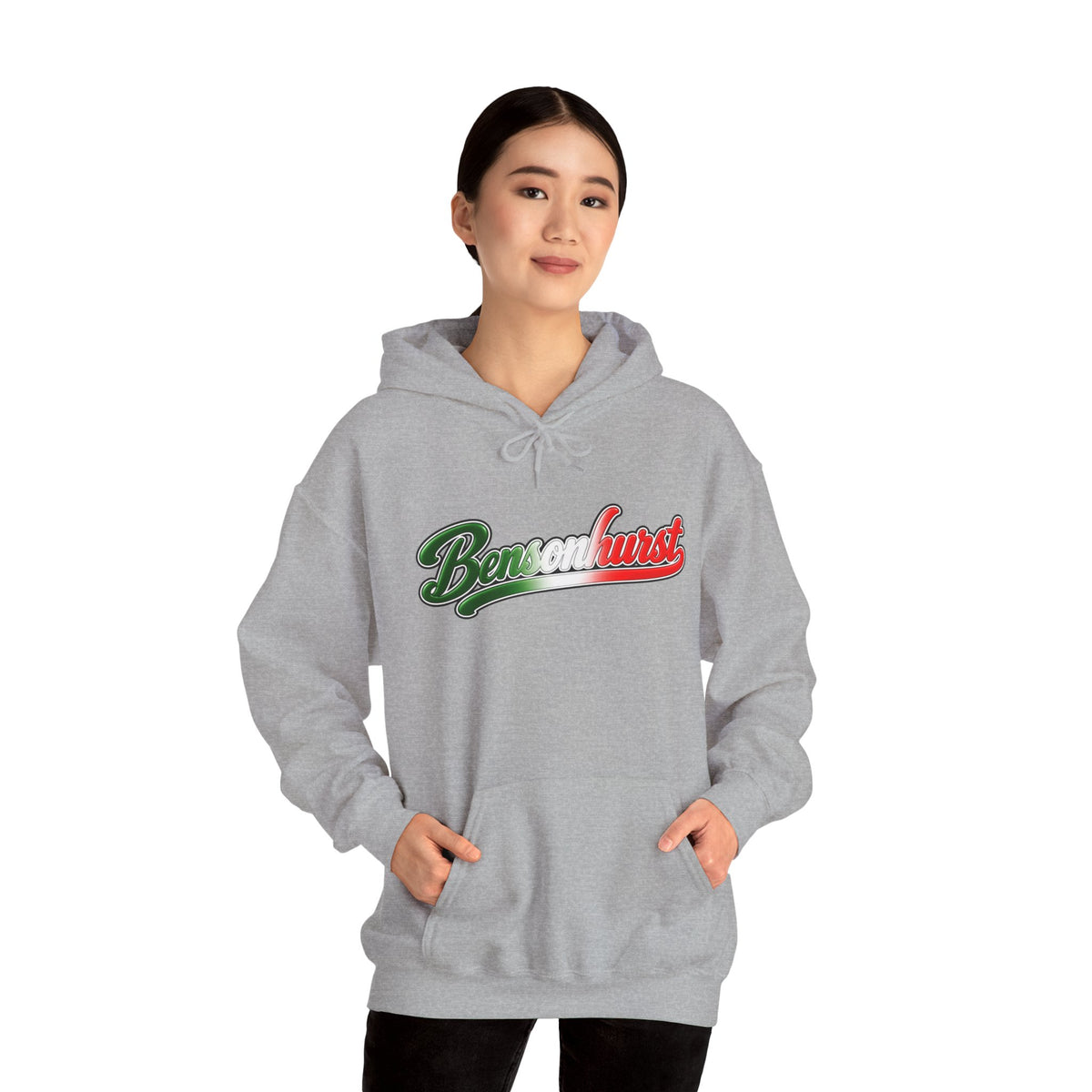 Bensonhurst Hoodie — Italian Flag Script Pullover