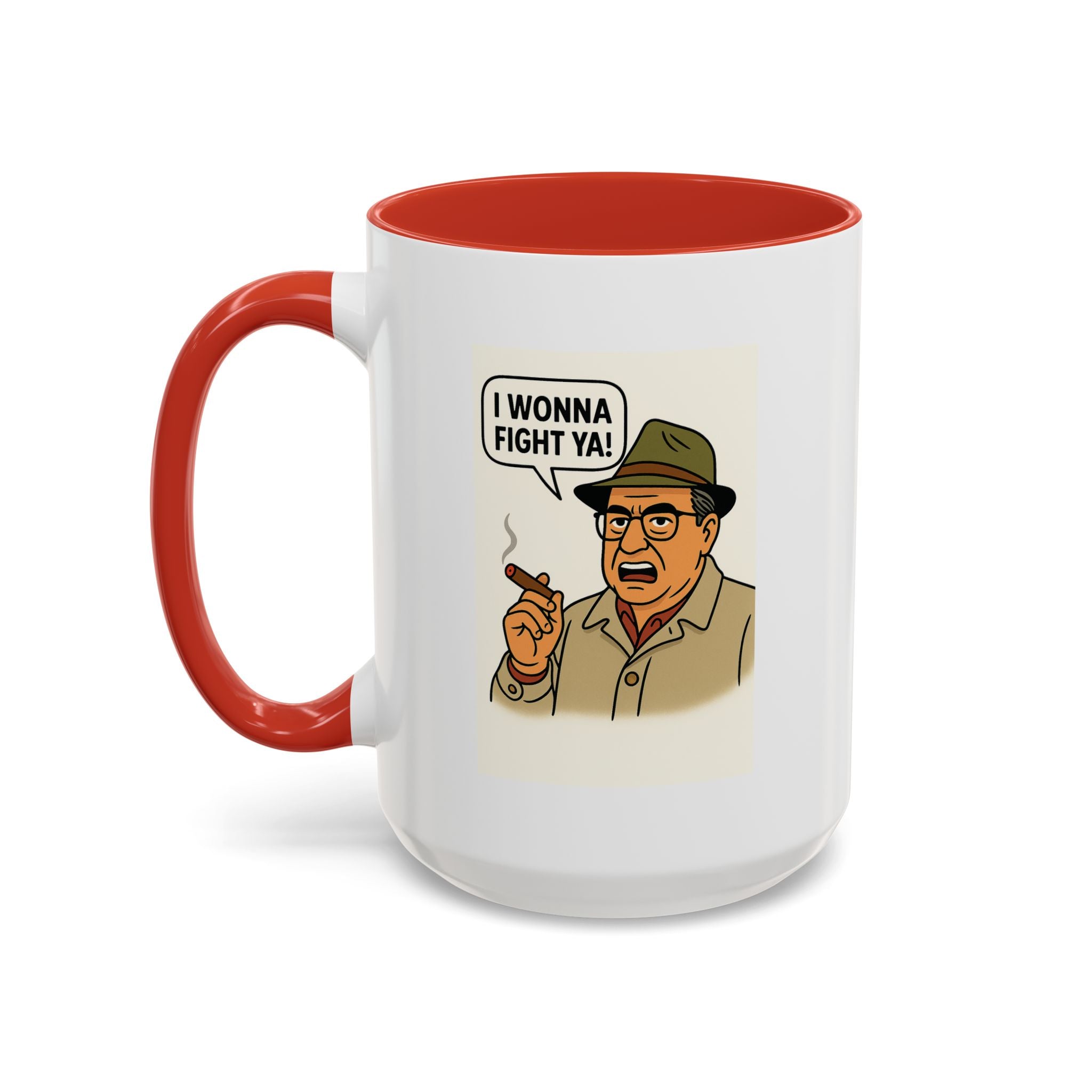 I Wanna Fight Ya! Coffee Mug, Unique Gift for Italians, Fun Kitchen Decor