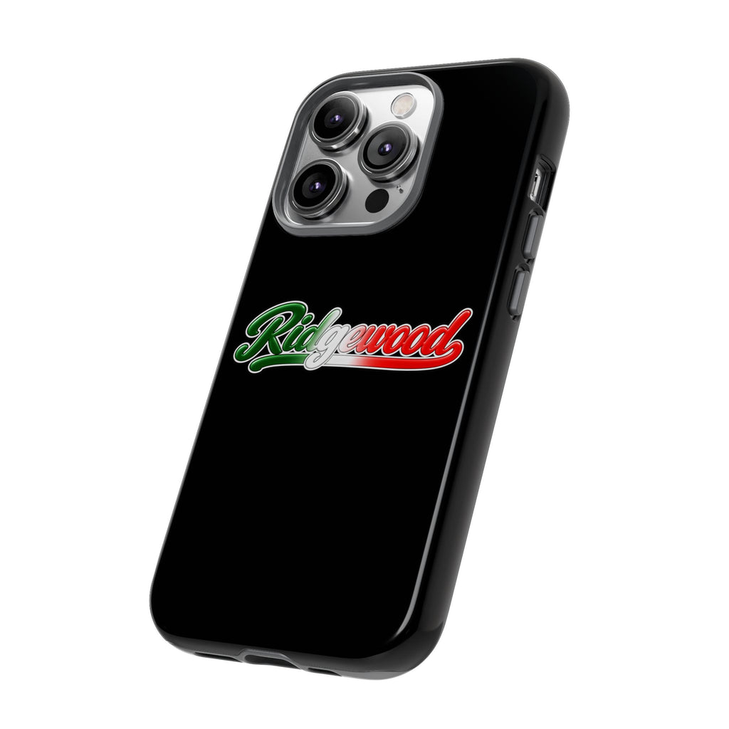 Ridgewood Black Phone Case, Tough Cases for iPhone, Gift for Italians, Stylish Phone Cover, Unique Phone Accessory