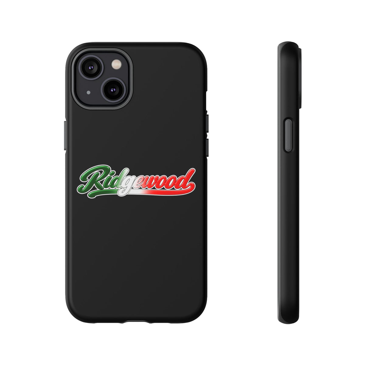 Ridgewood Black Phone Case, Tough Cases for iPhone, Gift for Italians, Stylish Phone Cover, Unique Phone Accessory