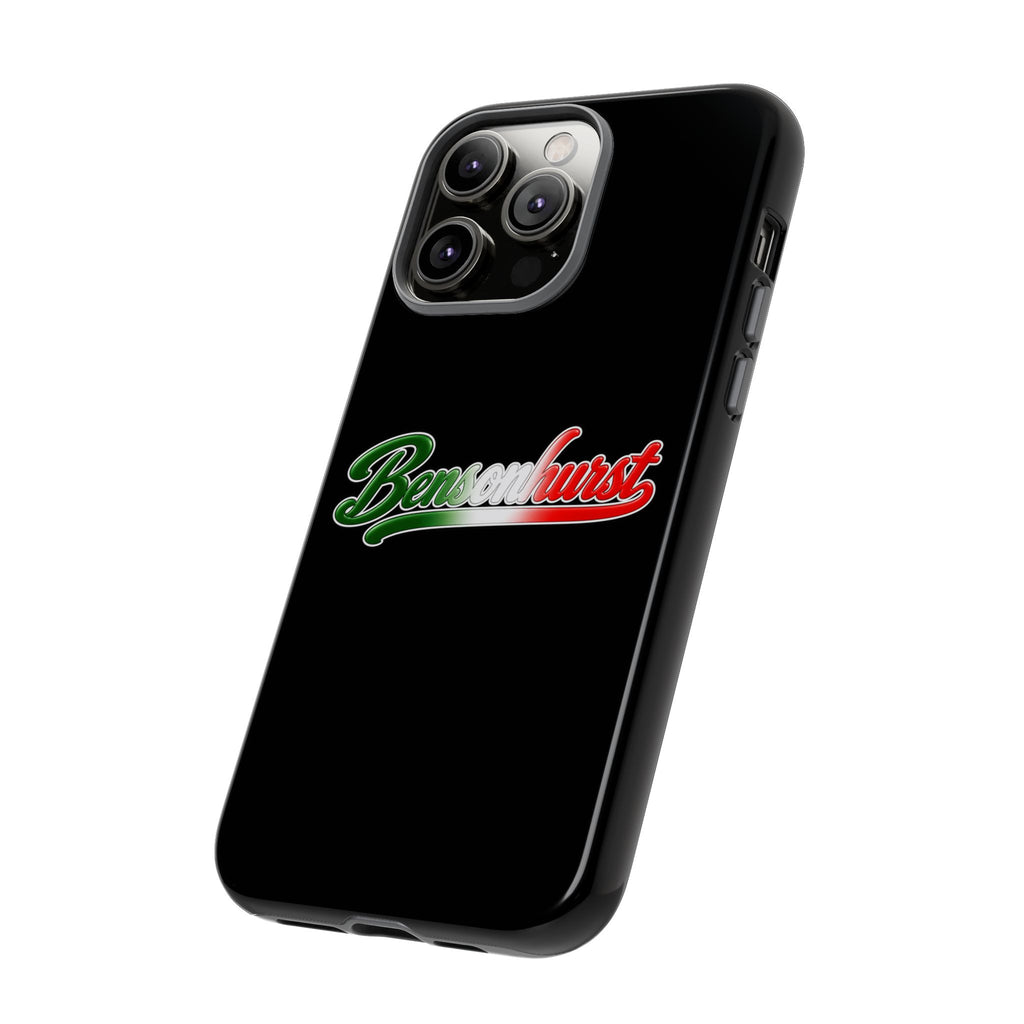 Bensonhurst Black Phone Case, Tough Cases for iPhone, Gift for Italians, Stylish Phone Cover, Unique Phone Accessory