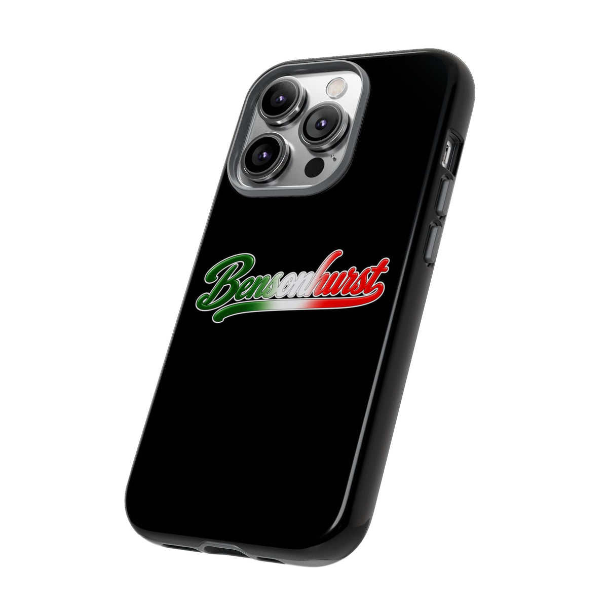 Bensonhurst Black Phone Case, Tough Cases for iPhone, Gift for Italians, Stylish Phone Cover, Unique Phone Accessory